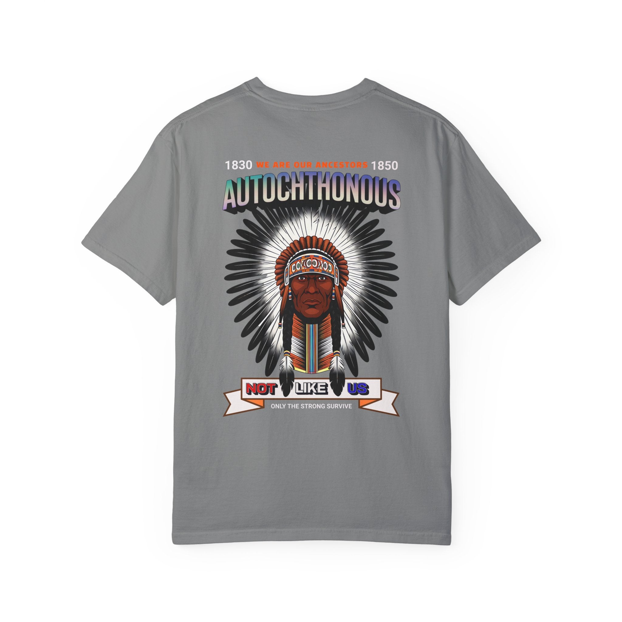 Autochthonous Unisex Garment-Dyed T-Shirt - We Are Our Ancestors 1850 - Angel Body