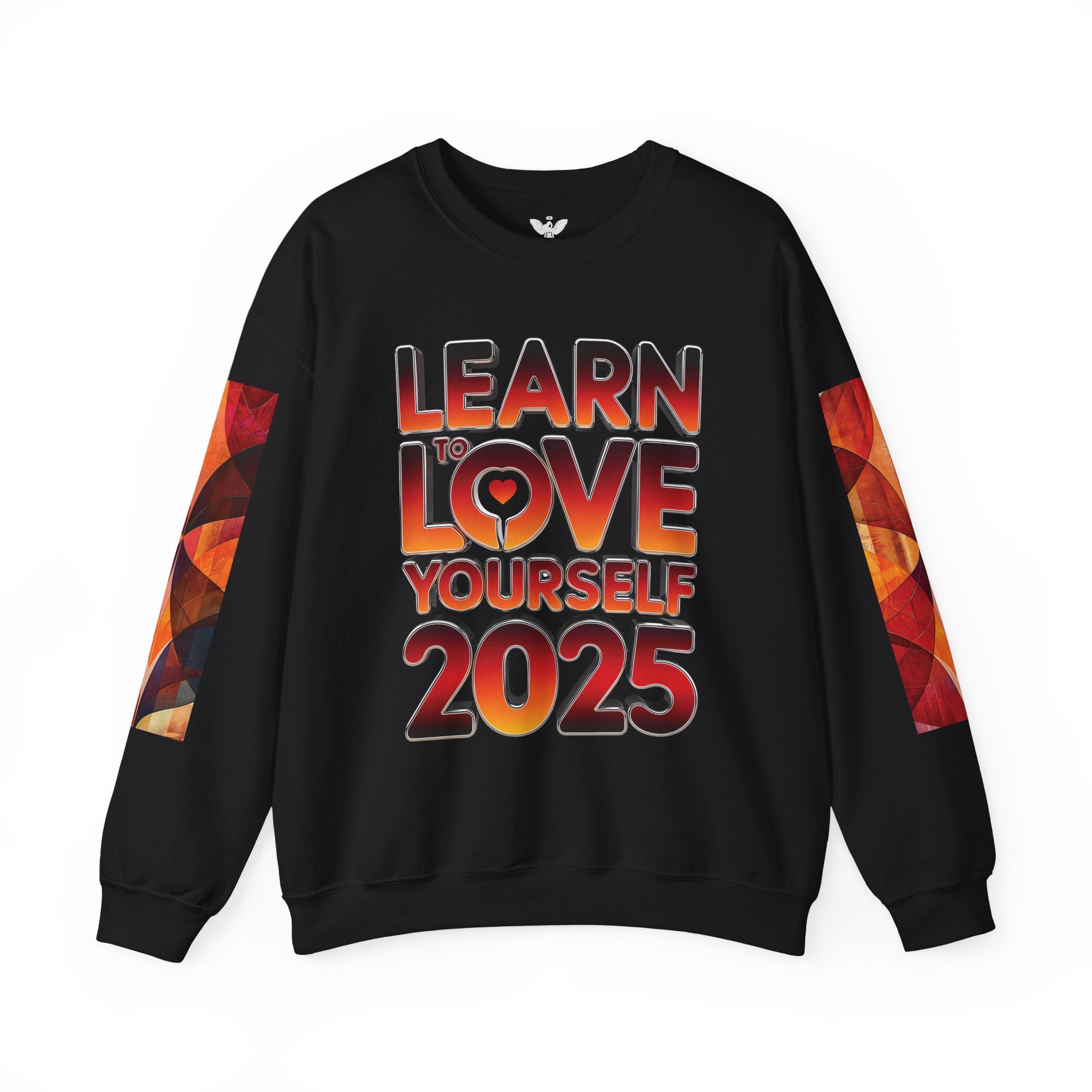 Learn to Love Yourself 2025 Crewneck Sweatshirt - Angel Body