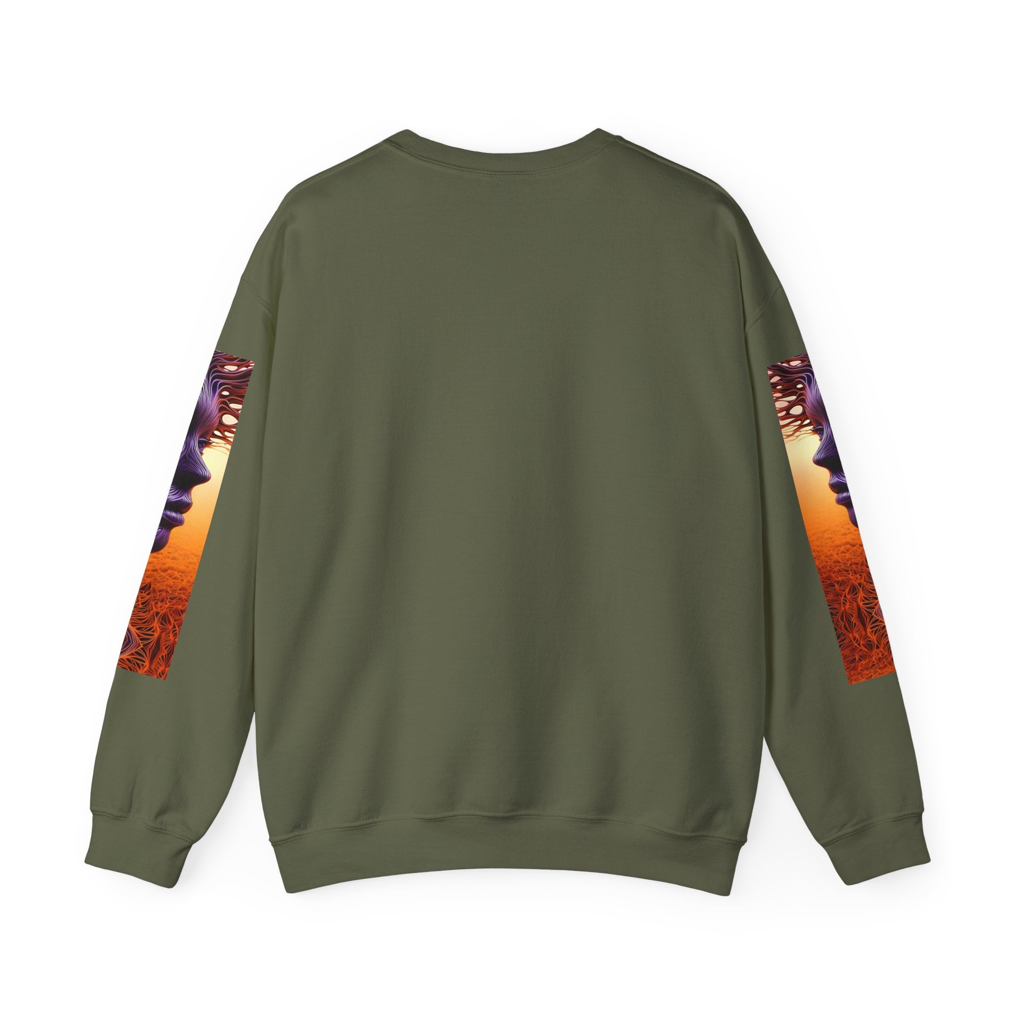 Purple Wind Mystical Abstract Unisex Sweatshirt - Angel Body