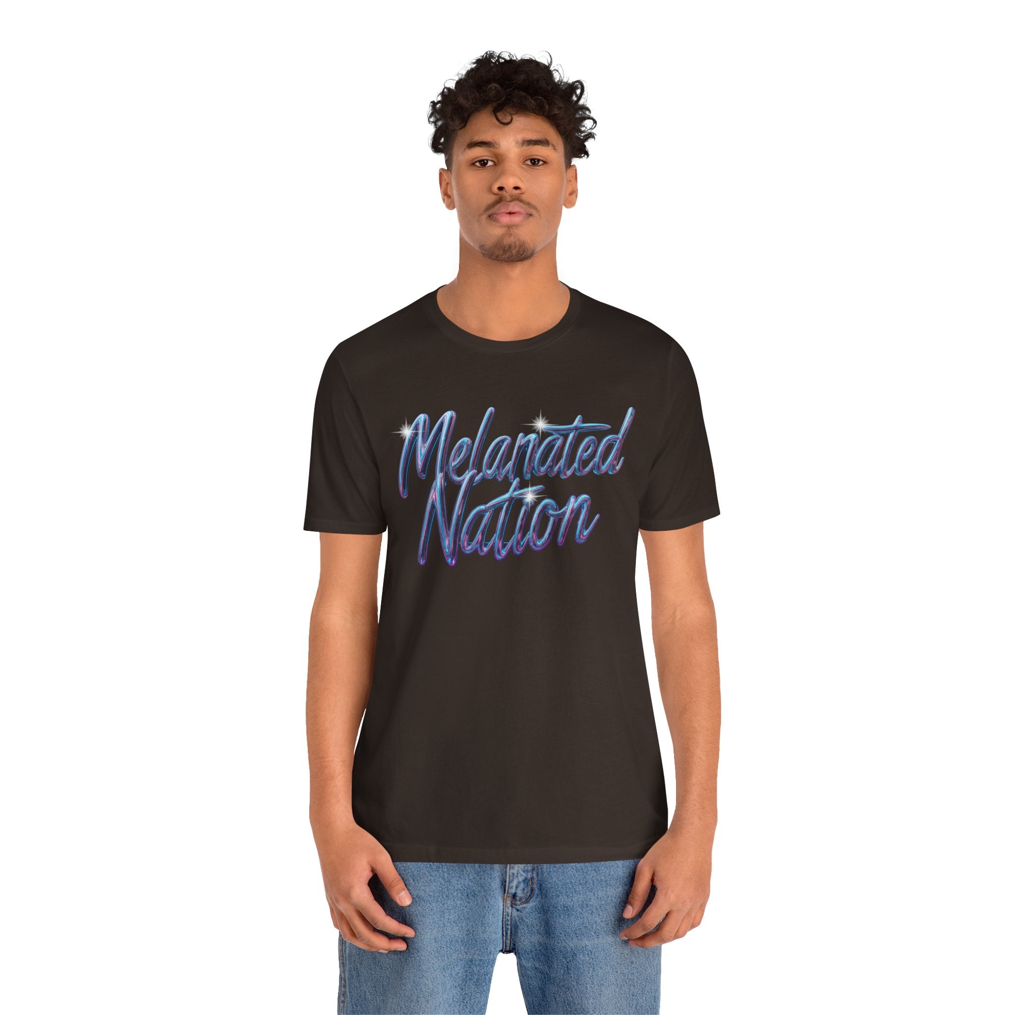 Unisex Jersey Short Sleeve Tee Melanated Nation - Angel Body