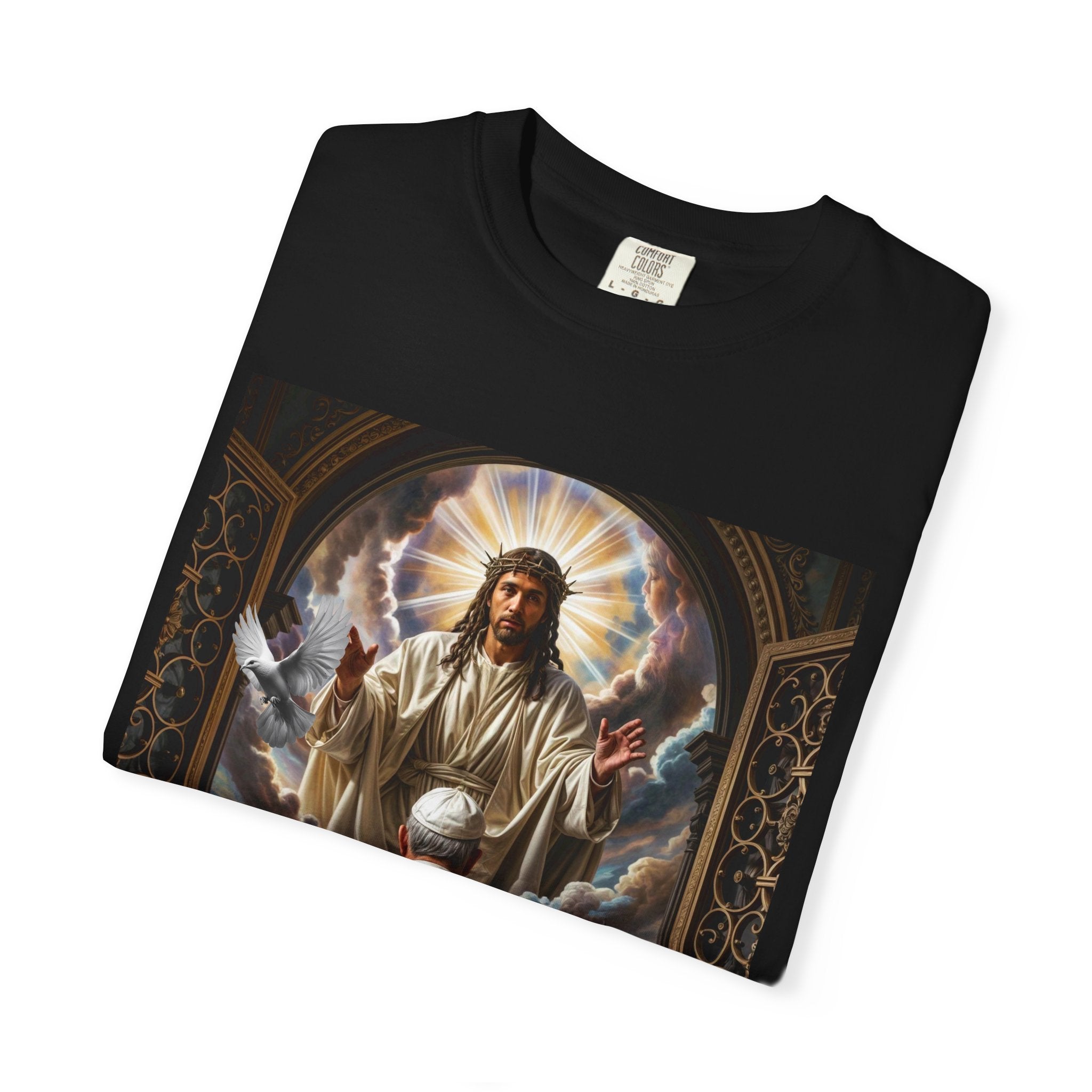 Religious Inspiration T-shirt - Jesus and Pope - Angel Body