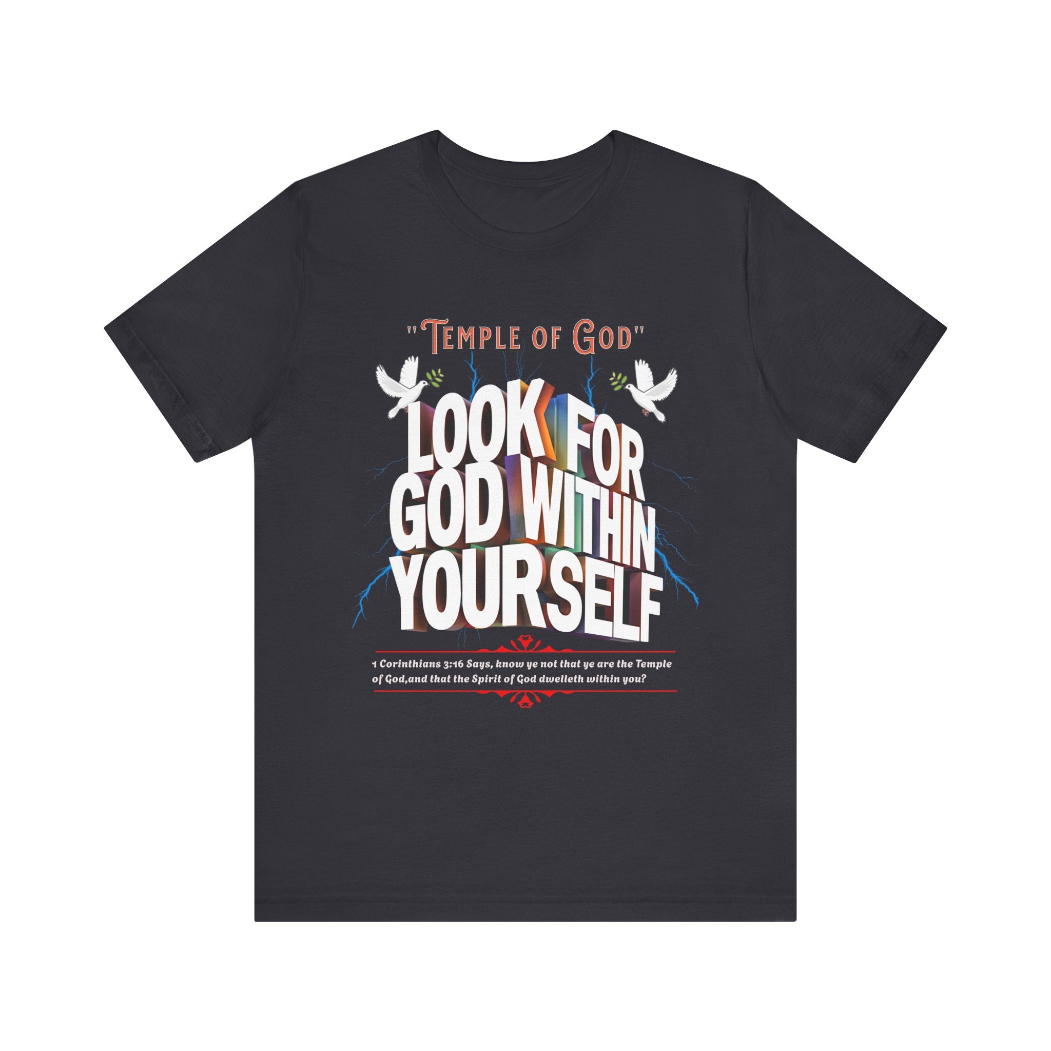 Unisex Jersey Short Sleeve Tee: Temple of God - Angel Body