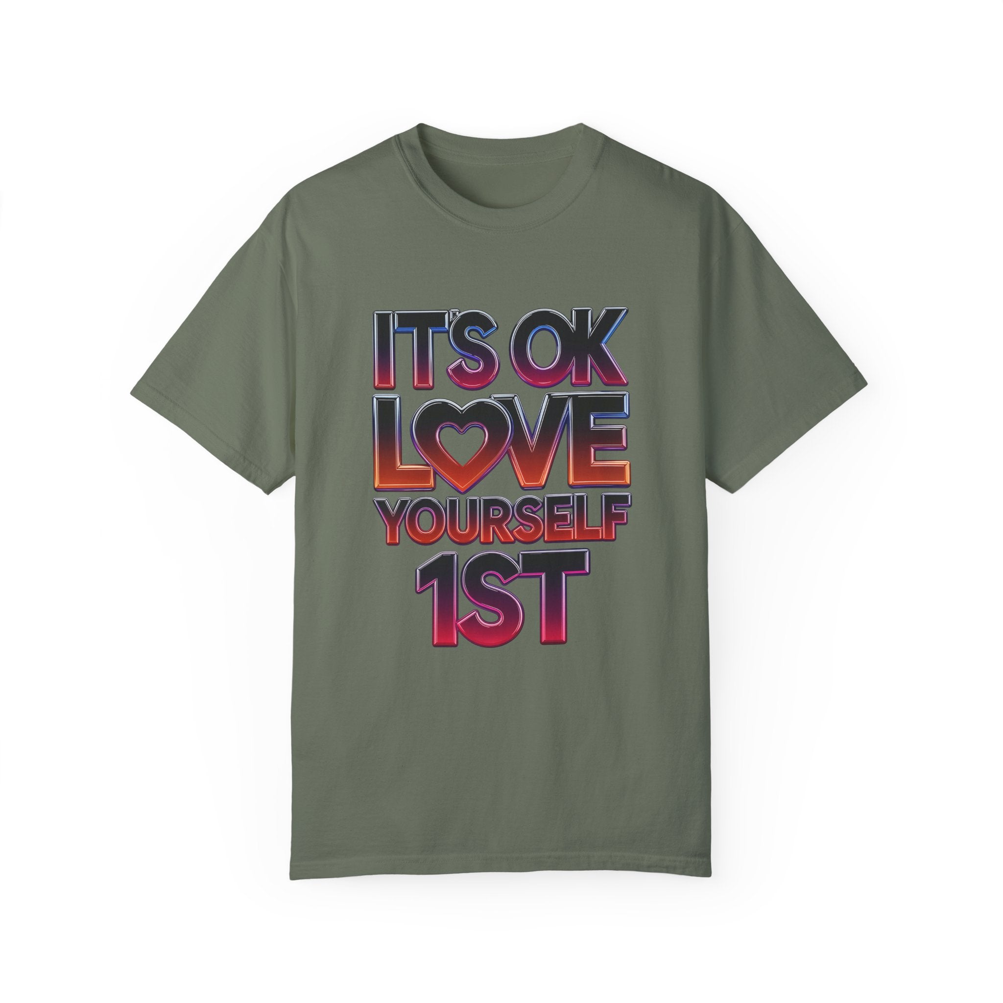 Positive Vibes Unisex T-Shirt - 'It's OK to Love Yourself 1st' - Angel Body