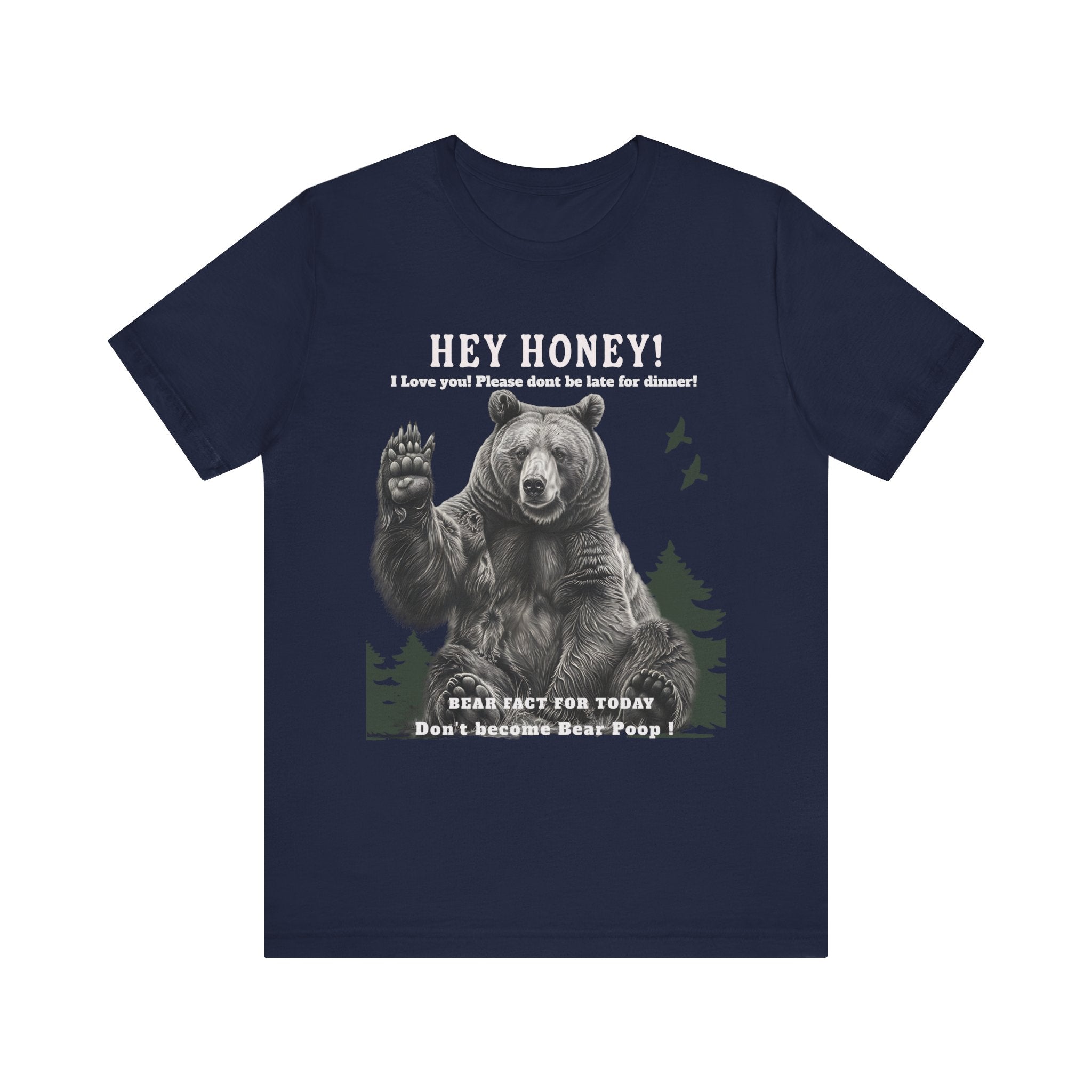 Unisex Jersey Short Sleeve Tee Fun/ hilarious design Don't Feed The Bear - Angel Body
