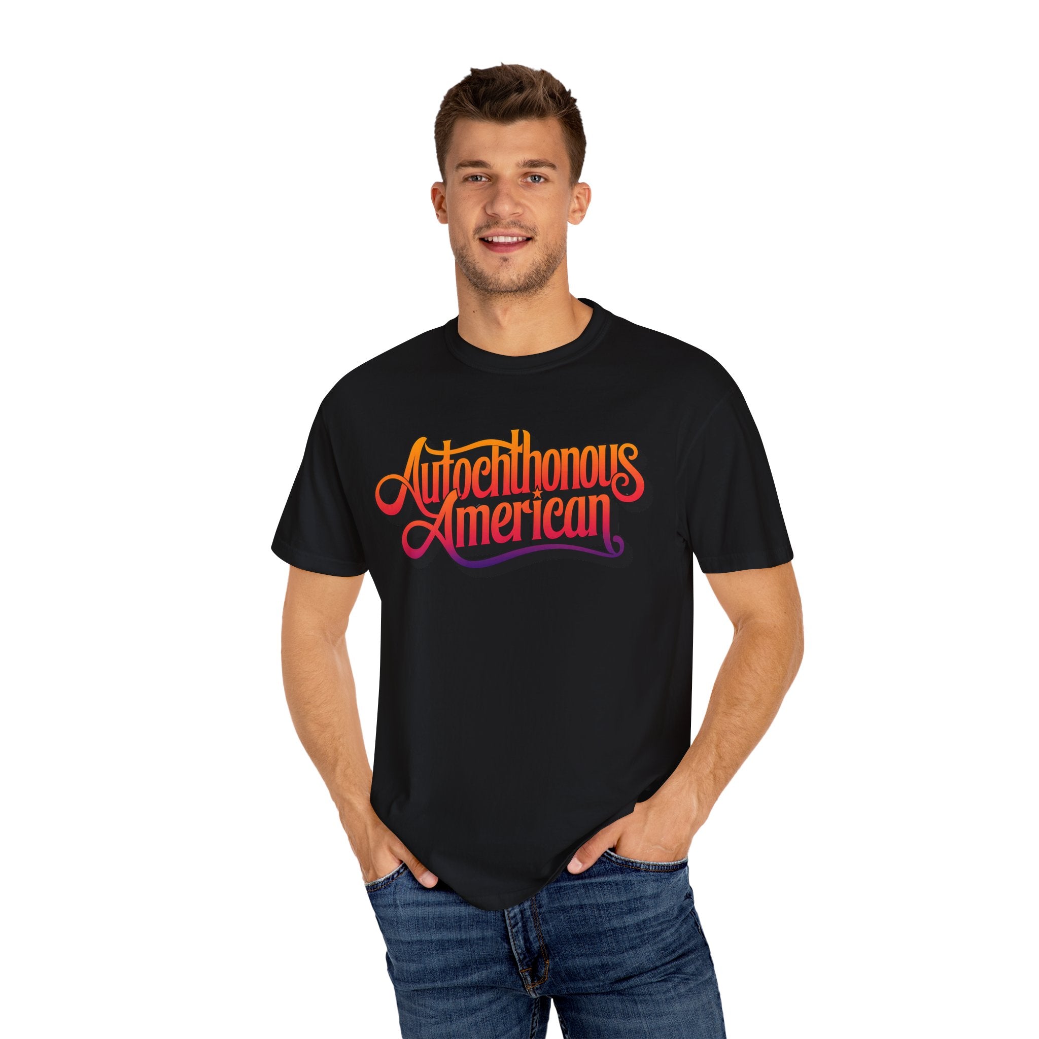 Autochthonous American T-Shirt - Vibrant Graphic Tee for Cultural Celebrations