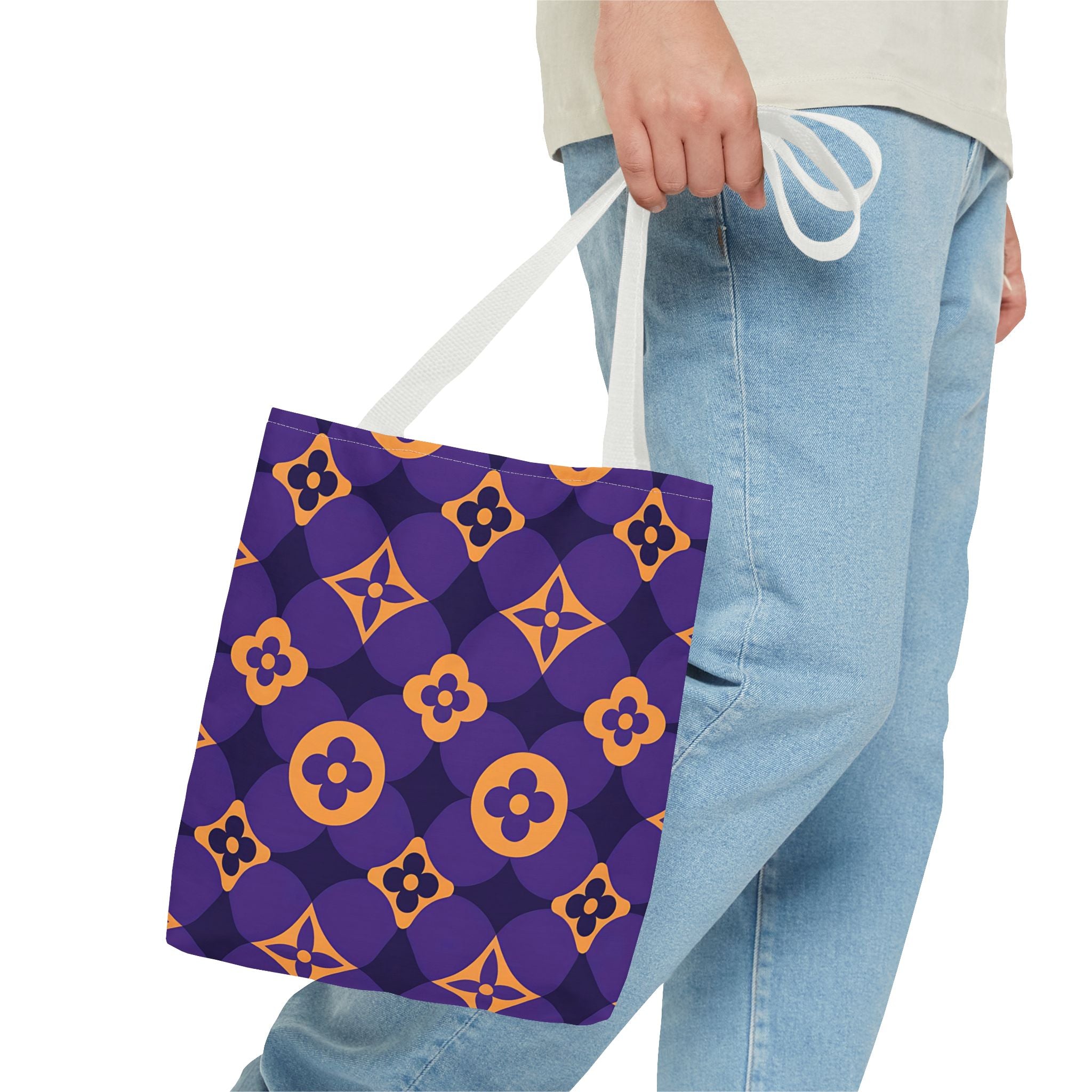 Colorful Floral Pattern Tote Bag - Stylish & Versatile Everyday Bag - Angel Body