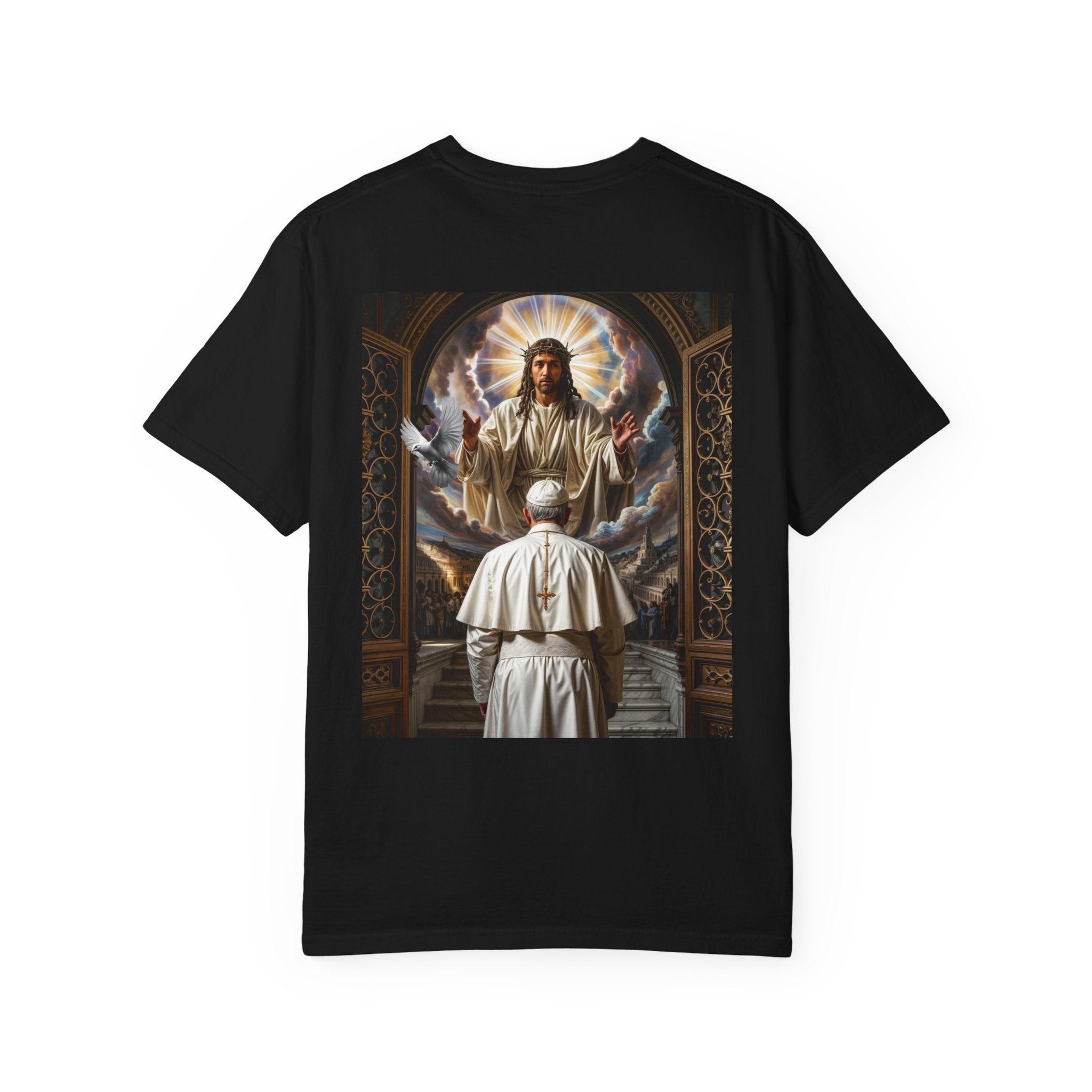 Religious Inspiration T-shirt - Jesus and Pope - Angel Body