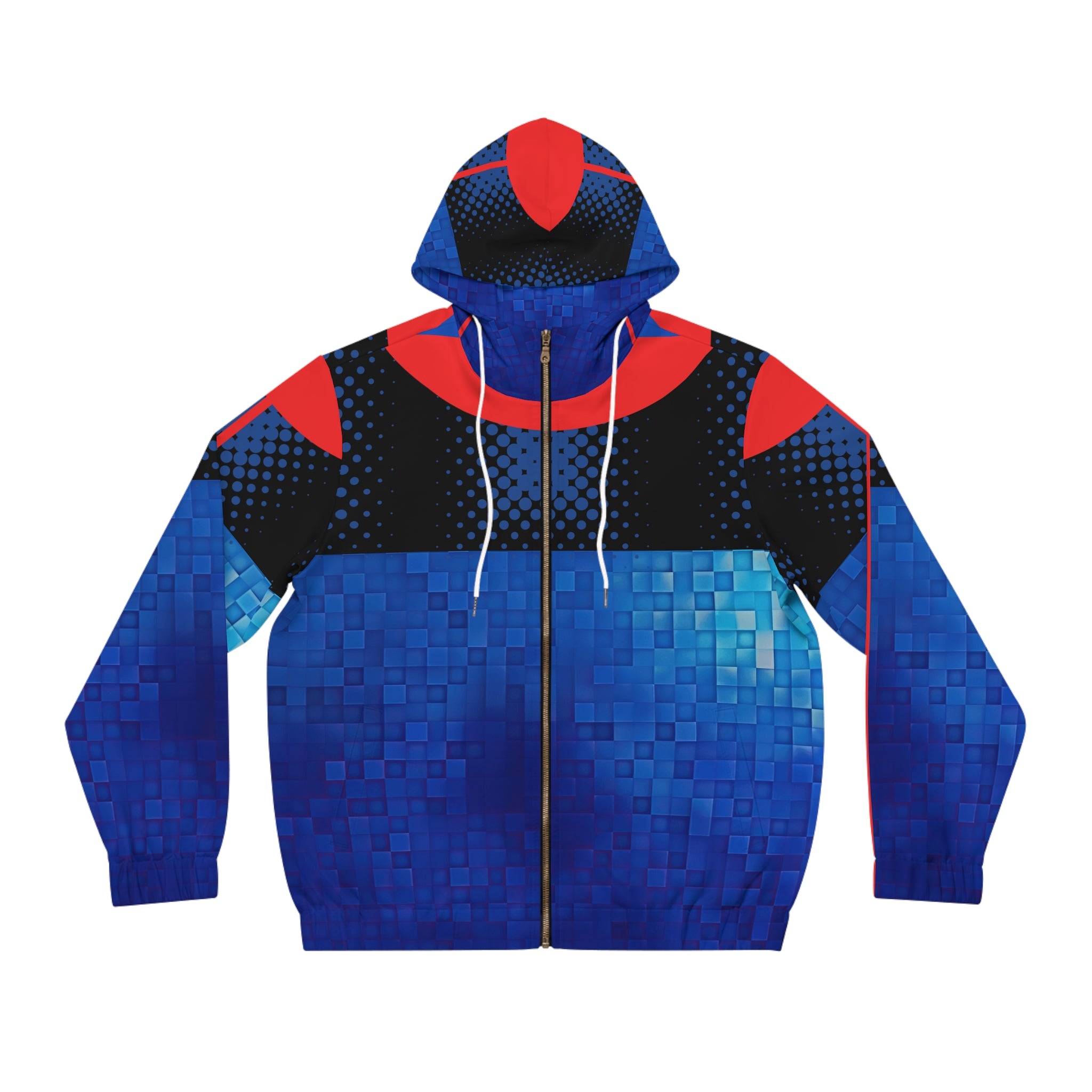 Men's Full-Zip Hoodie - Dream Bigger Hustle Harder 2025 Graphic - Angel Body