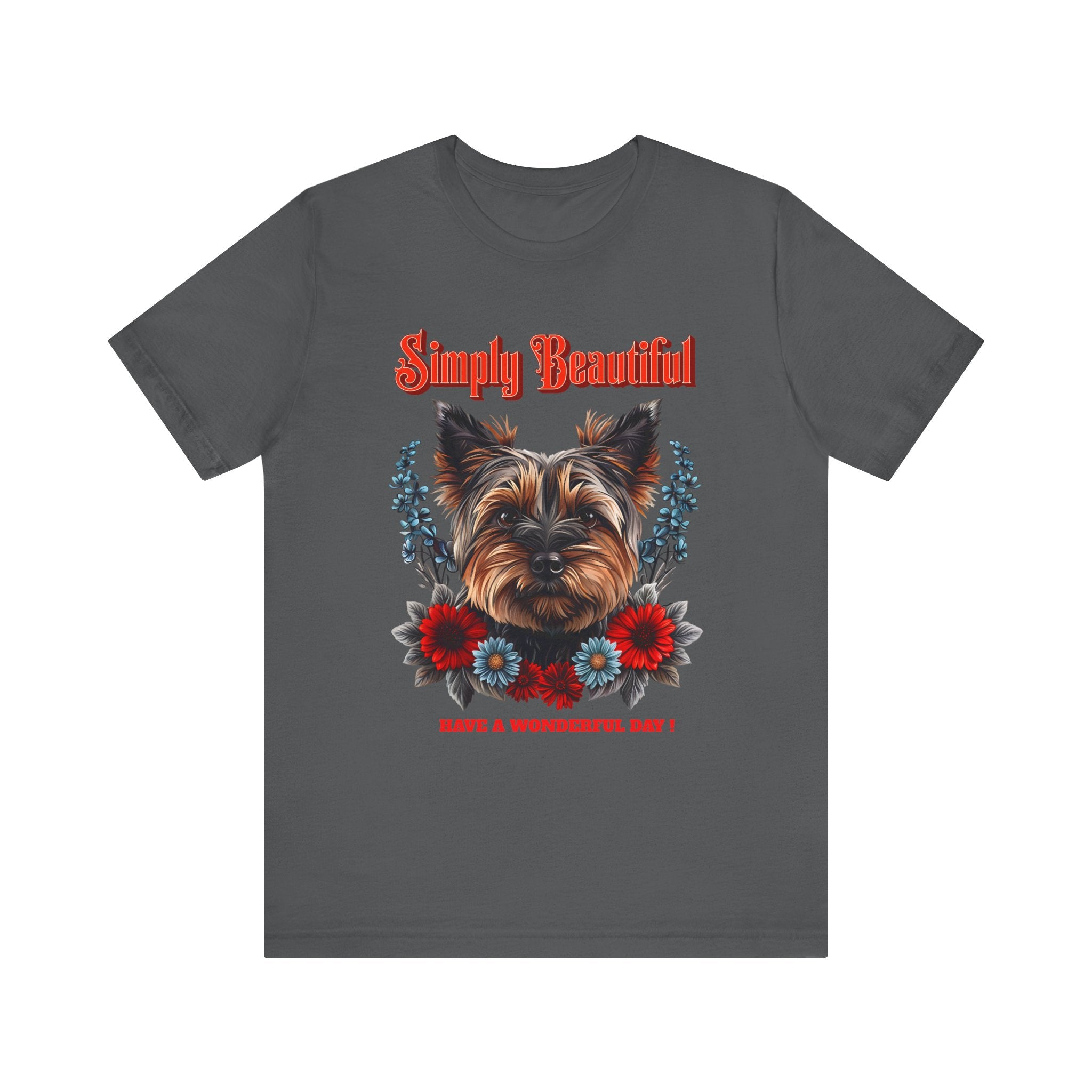 Unisex Jersey Short Sleeve Tee Simply Beautiful Yorkshire Puppy - Angel Body