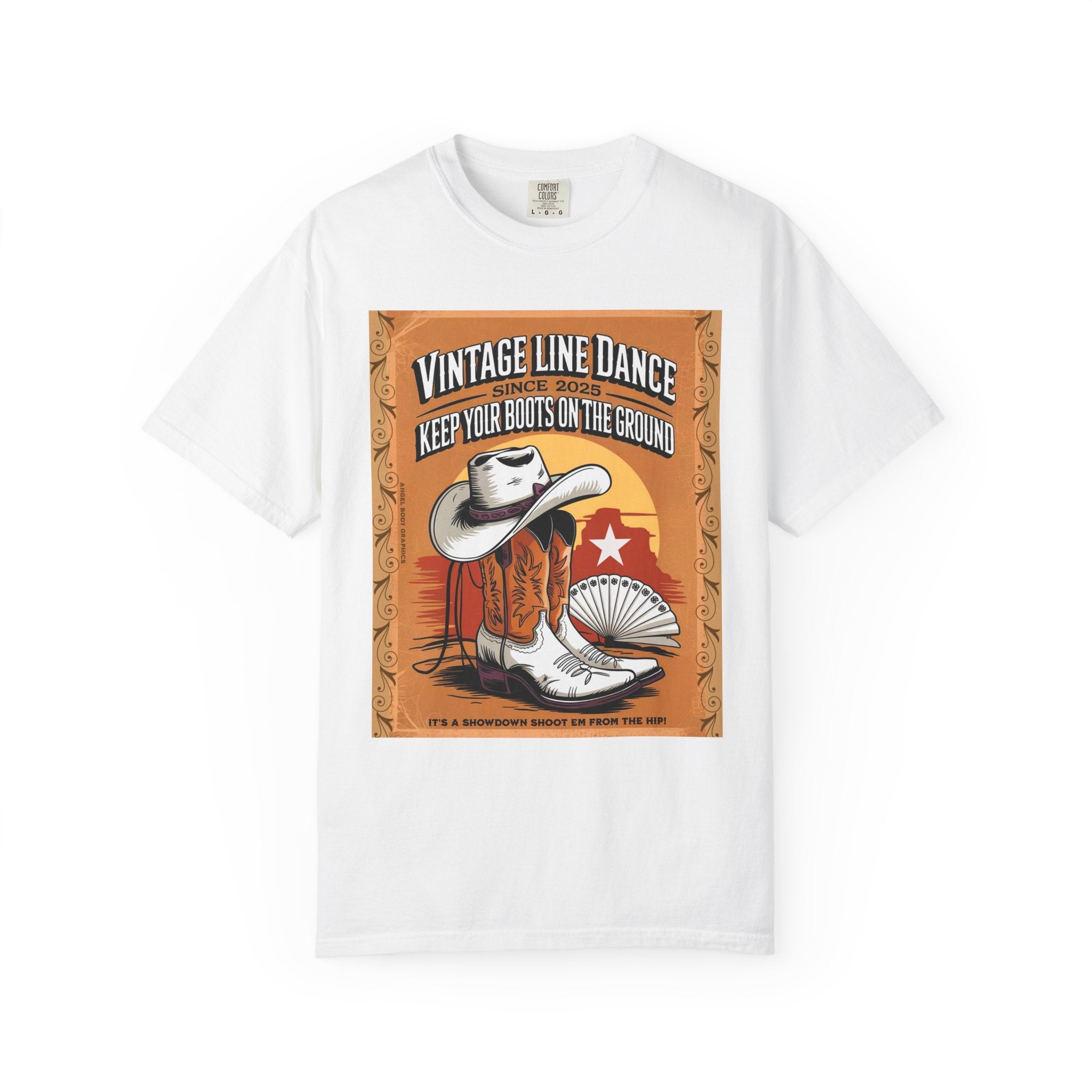 Vintage Line Dance T-Shirt - Keep Your Boots on the Ground