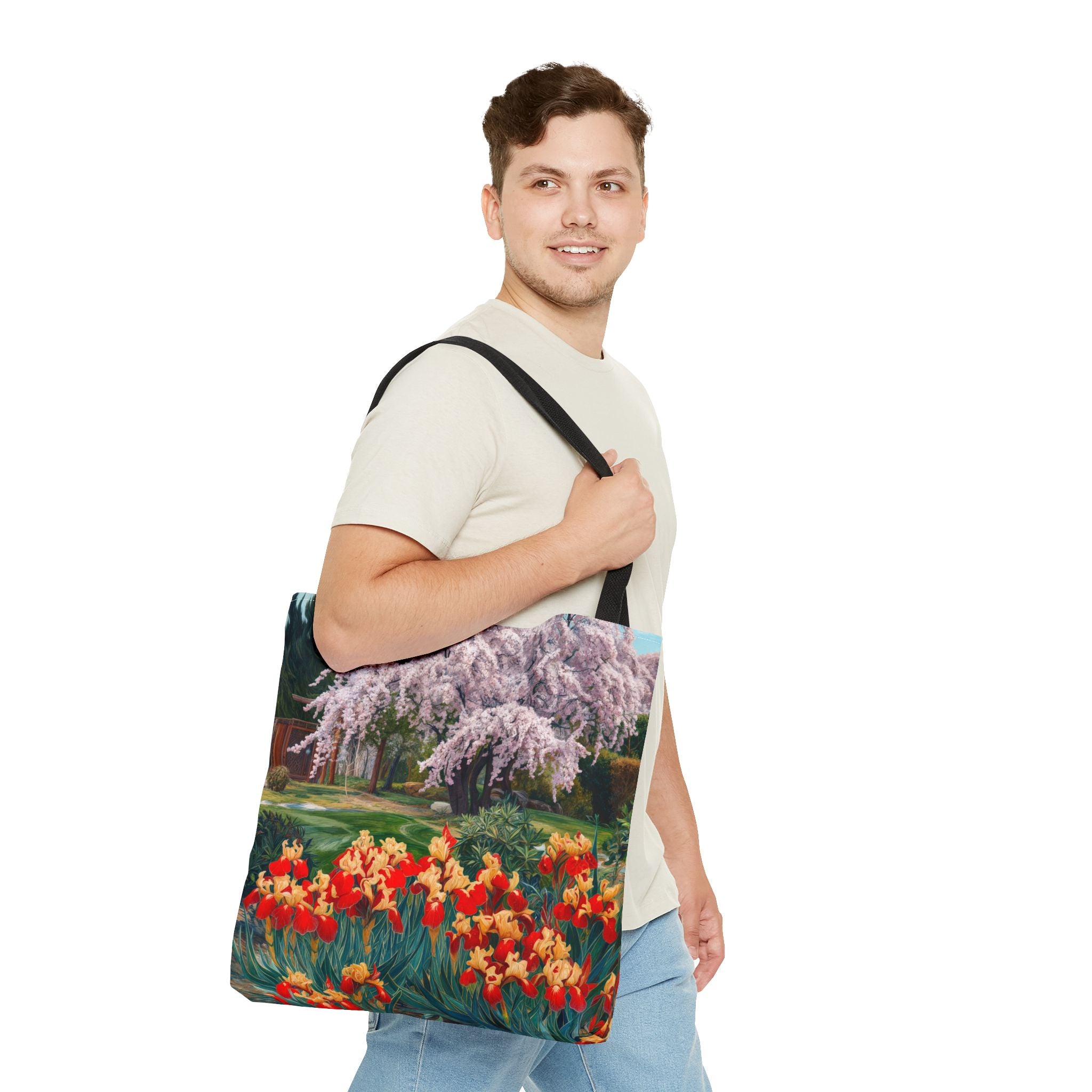 Nature-Inspired Floral Tote Bag - Perfect for Spring Celebrations - Angel Body