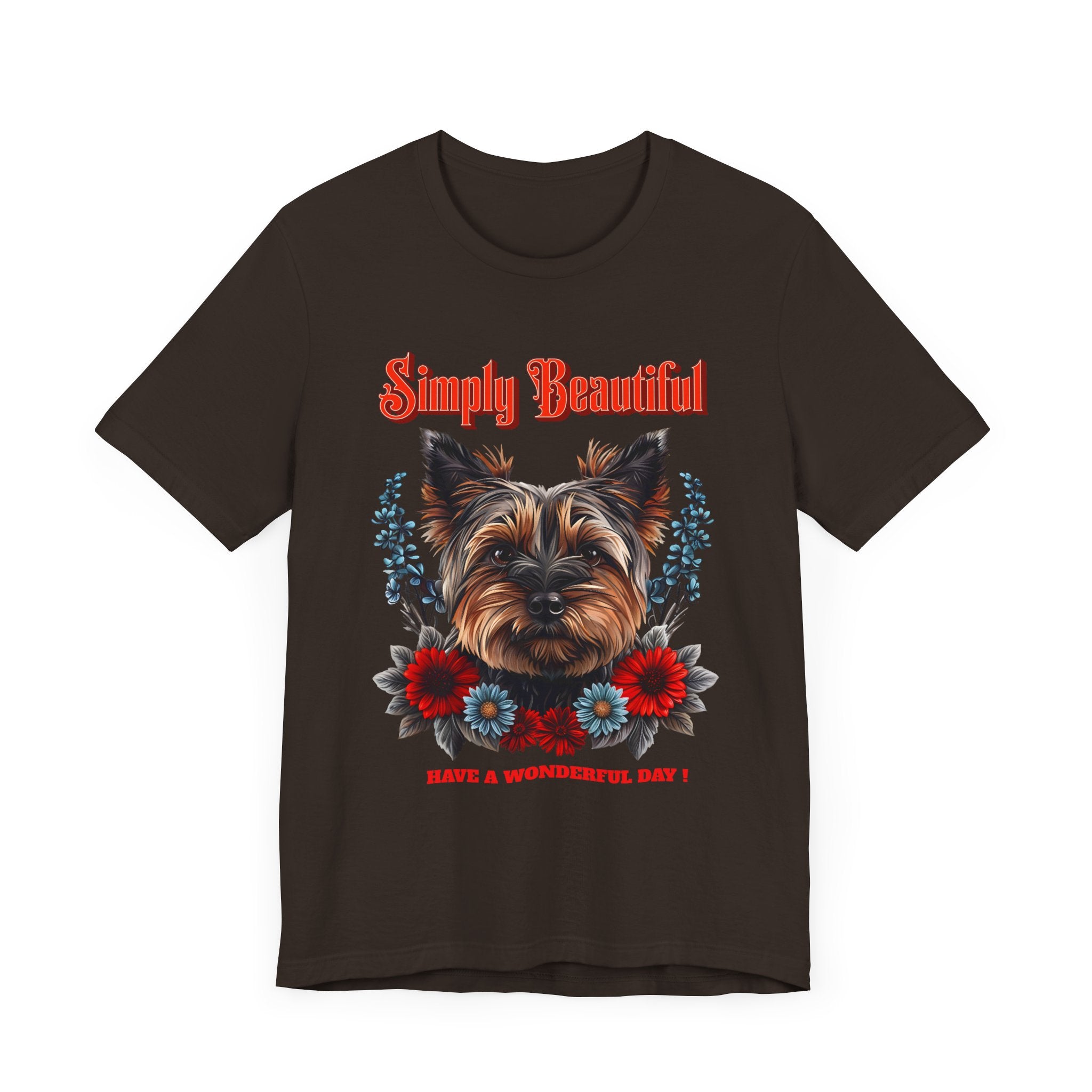 Unisex Jersey Short Sleeve Tee Simply Beautiful Yorkshire Puppy - Angel Body