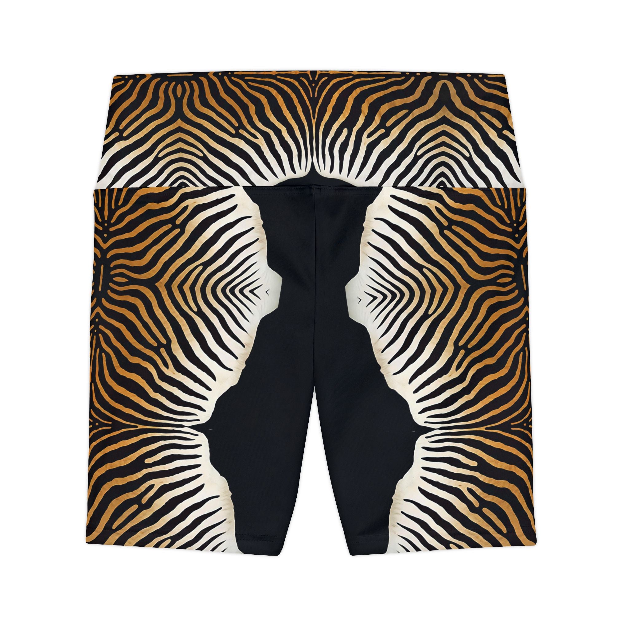 Women's Zebra Print Workout Shorts - Stylish Activewear for Fitness Enthusiasts - Angel Body
