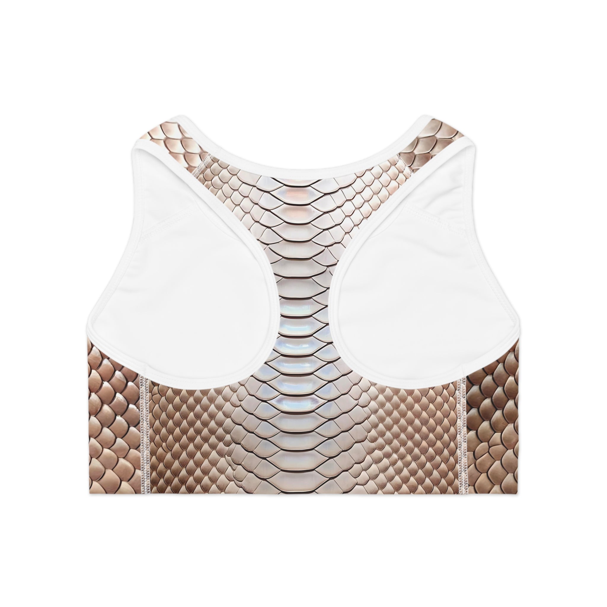 Sleek Snake Skin Sports Bra - Stylish Activewear for Gym & Yoga - Angel Body