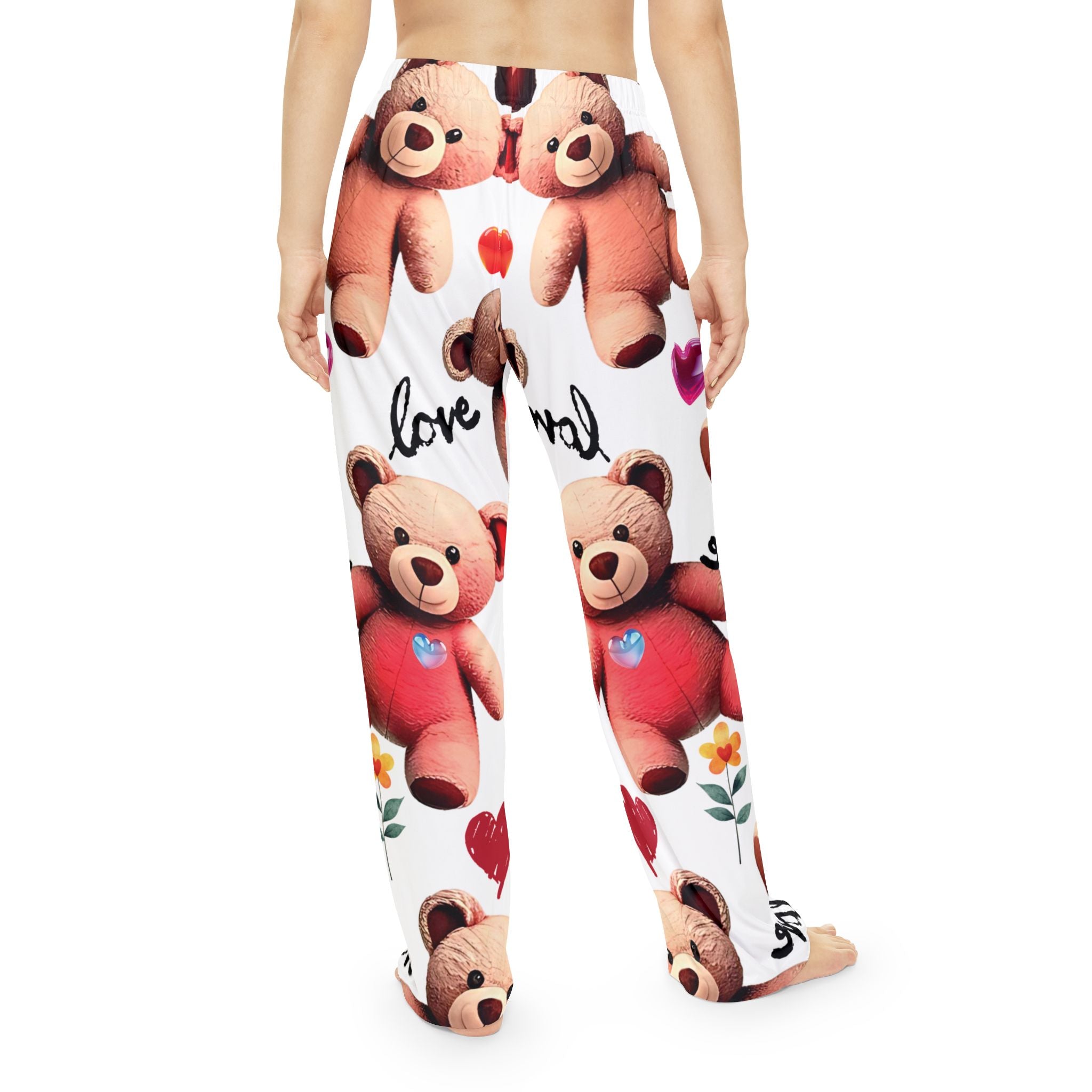 Cute Bear Print Women's Pajama Pants – Cozy & Loving Sleepwear - Angel Body
