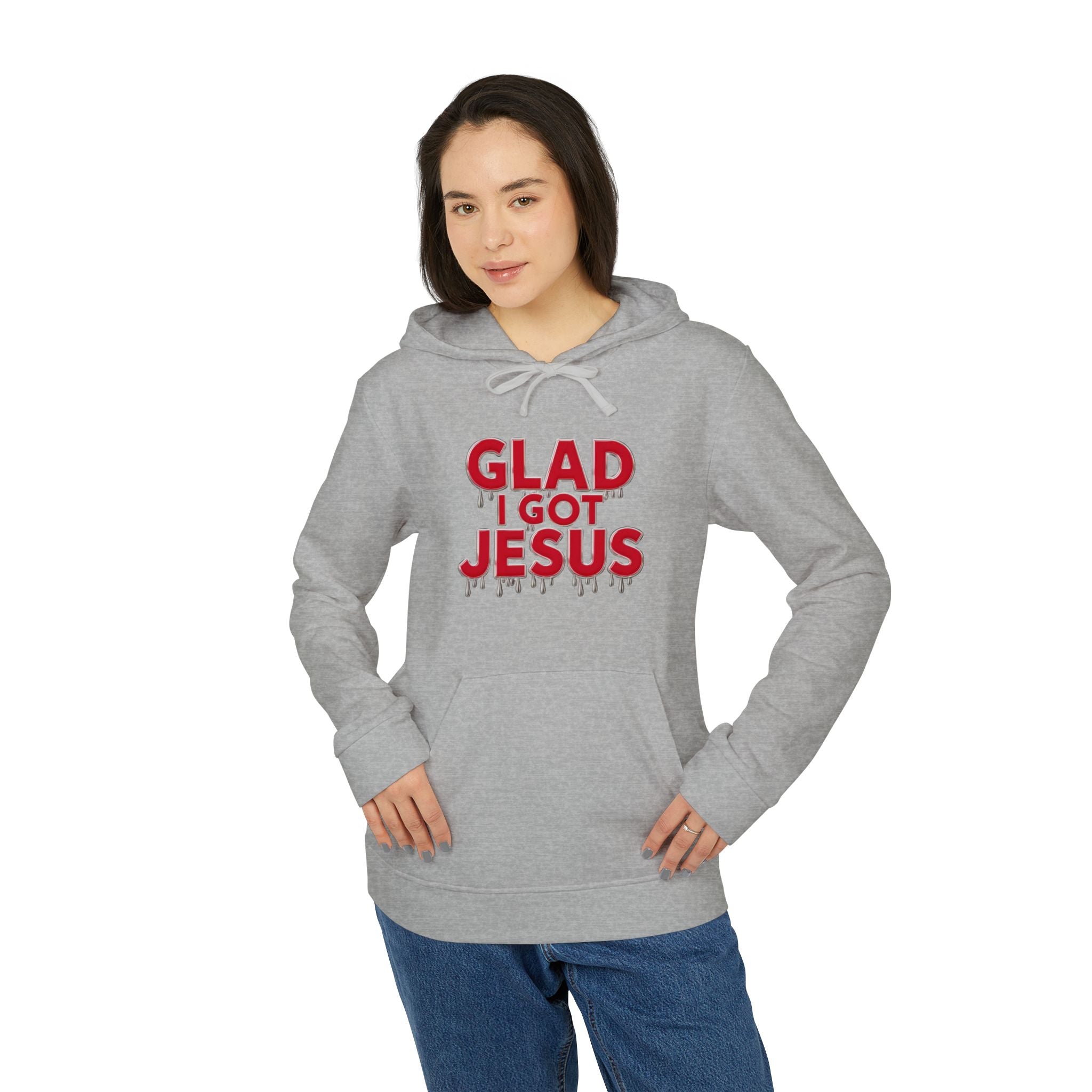 adidas Unisex Fleece Hoodie - Angel Body