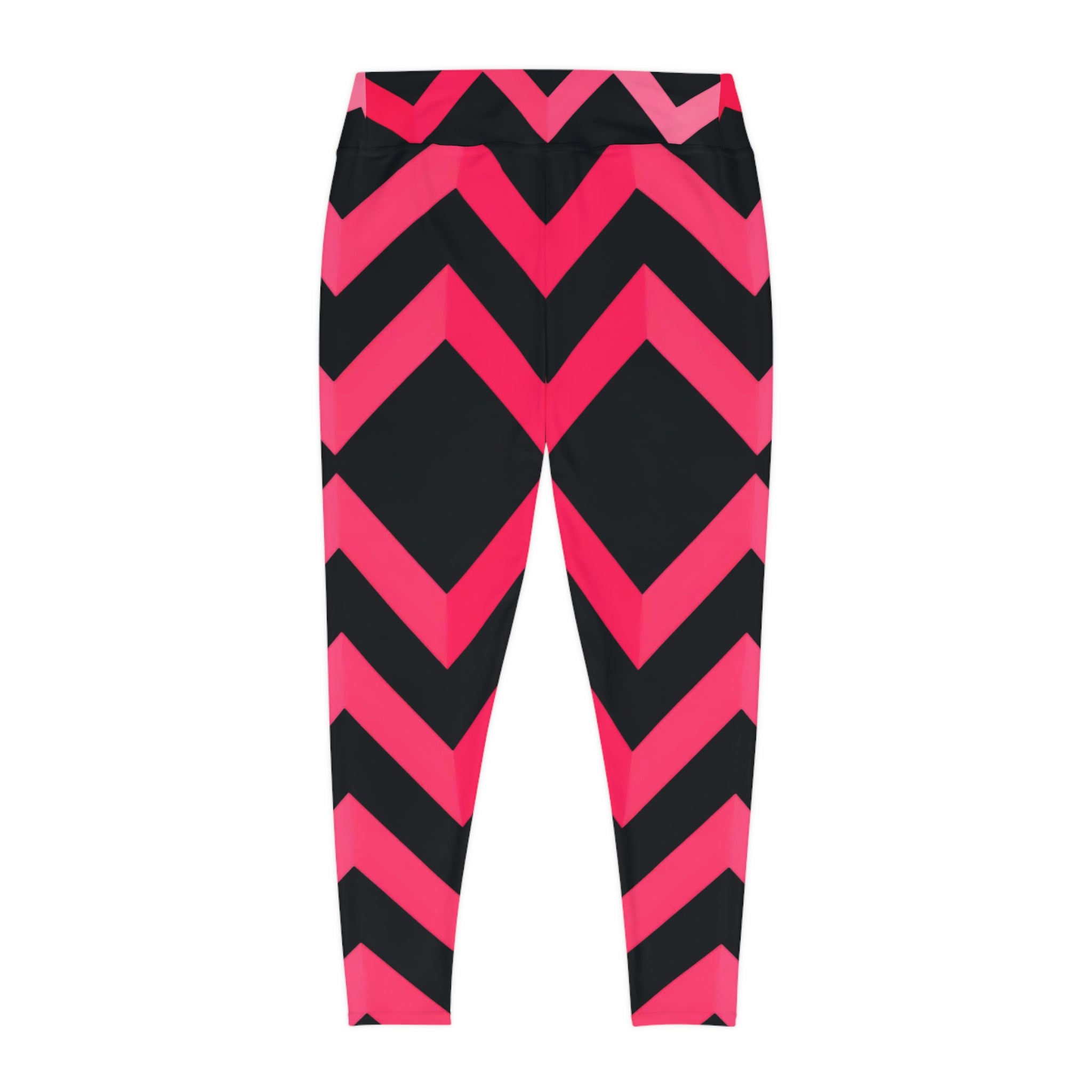 Woman Trendy Plus Size Chevron Leggings - Comfortable & Stylish Activewear - Angel Body