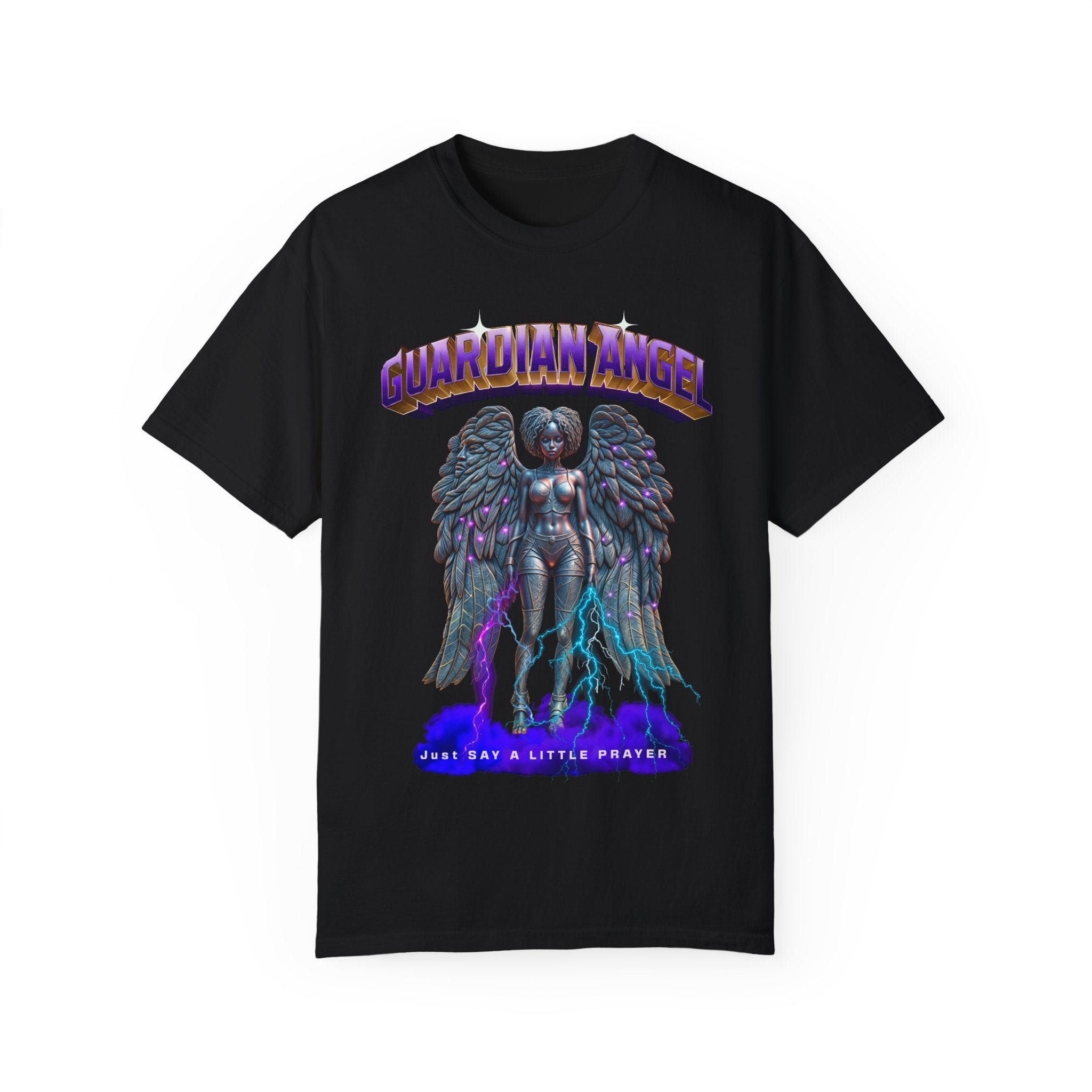 Unisex Garment-Dyed T-shirt With the title Guardian Angel - Angel Body