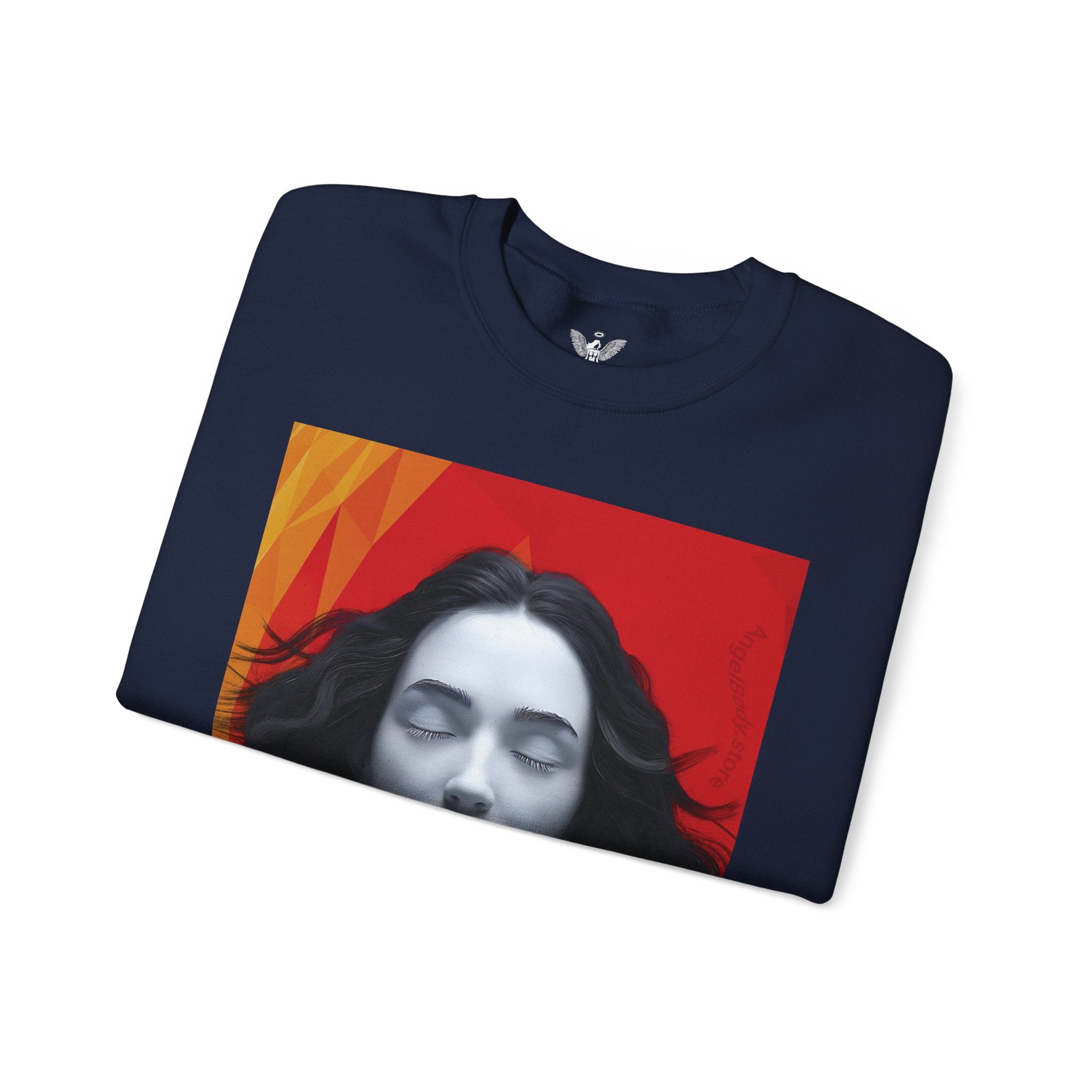 Abstract Art & Floral Sweatshirt - Angel Body