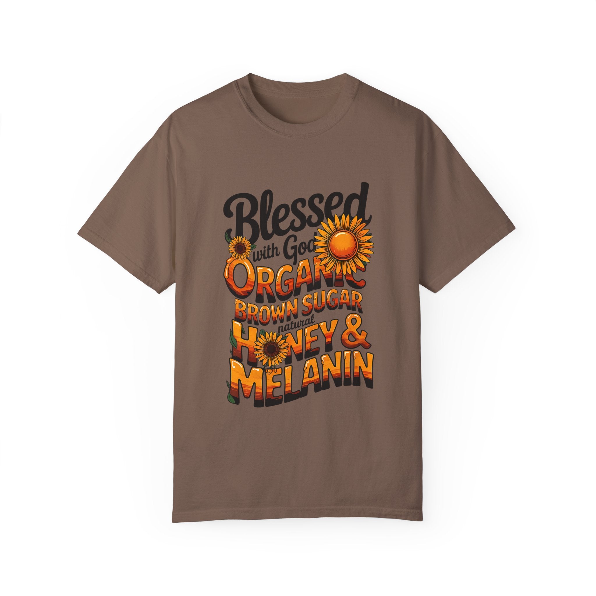 Blessed Organic Honey & Melanin T-Shirt for Positive Vibes