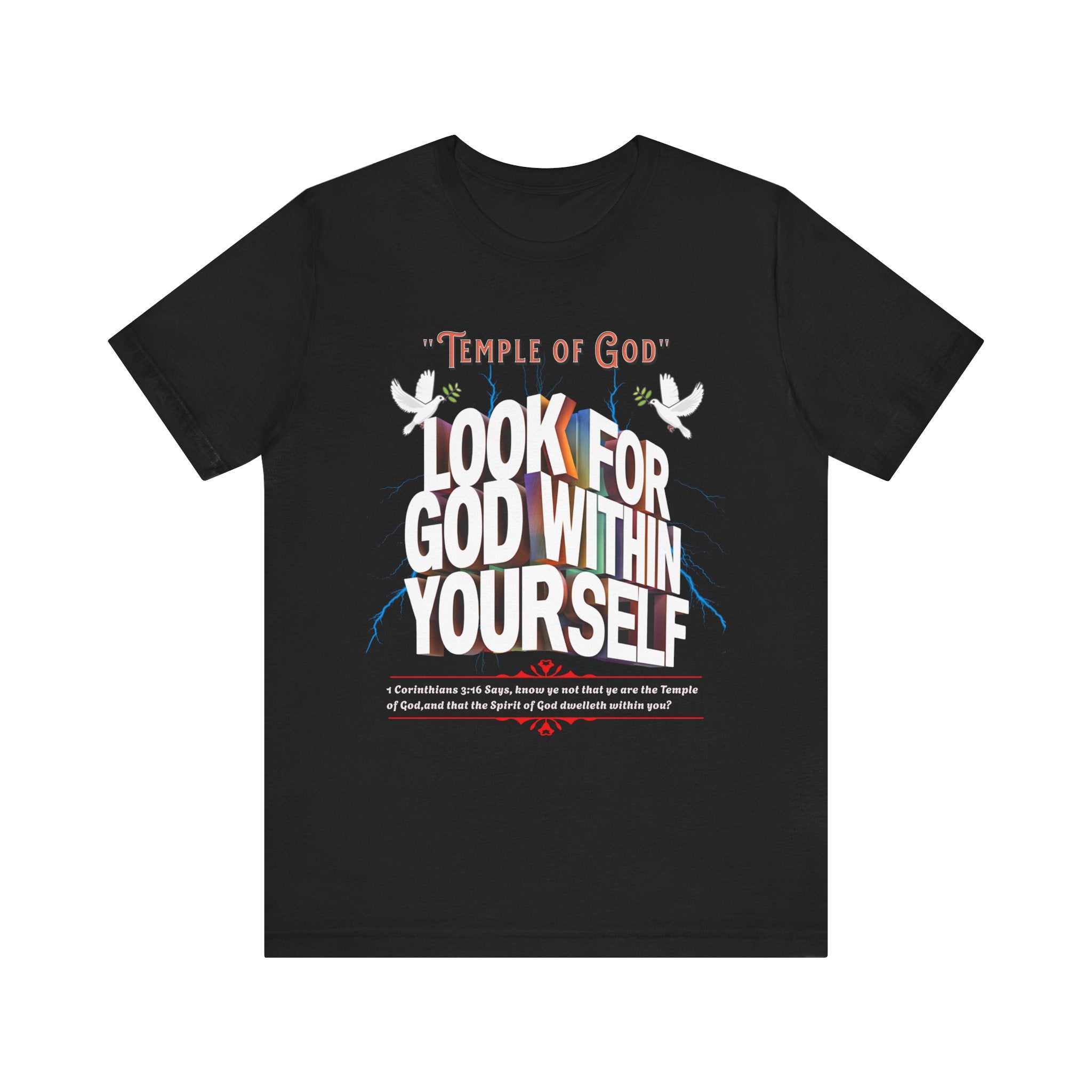 Unisex Jersey Short Sleeve Tee: Temple of God - Angel Body