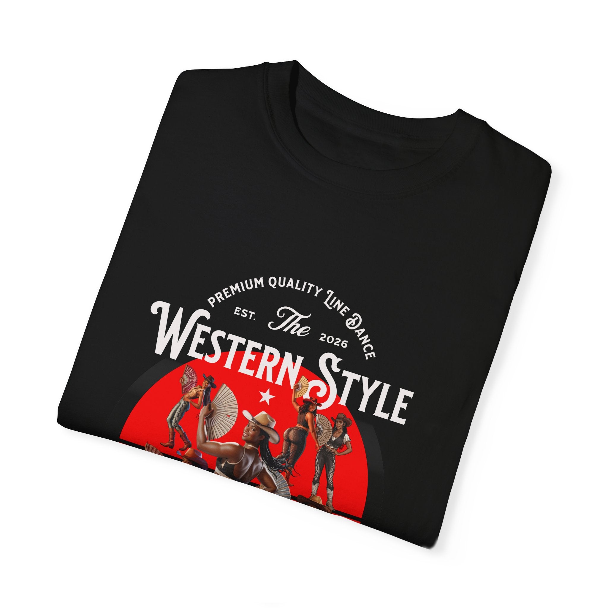 Retro Graphic Unisex Line Dance T-Shirt - 'Where Them Fans At?' - Angel Body