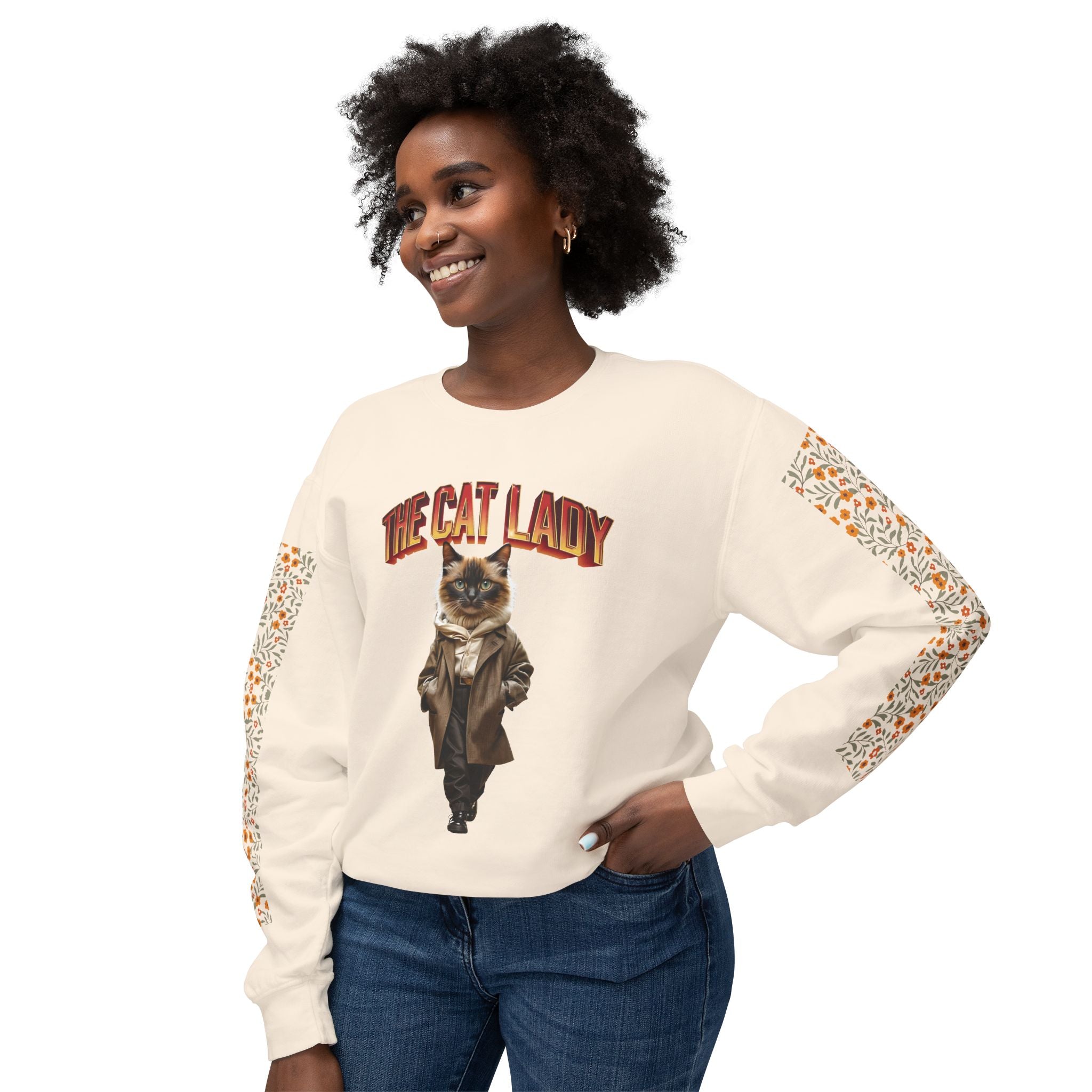 Unisex Lightweight Crewneck Sweatshirt - Angel Body