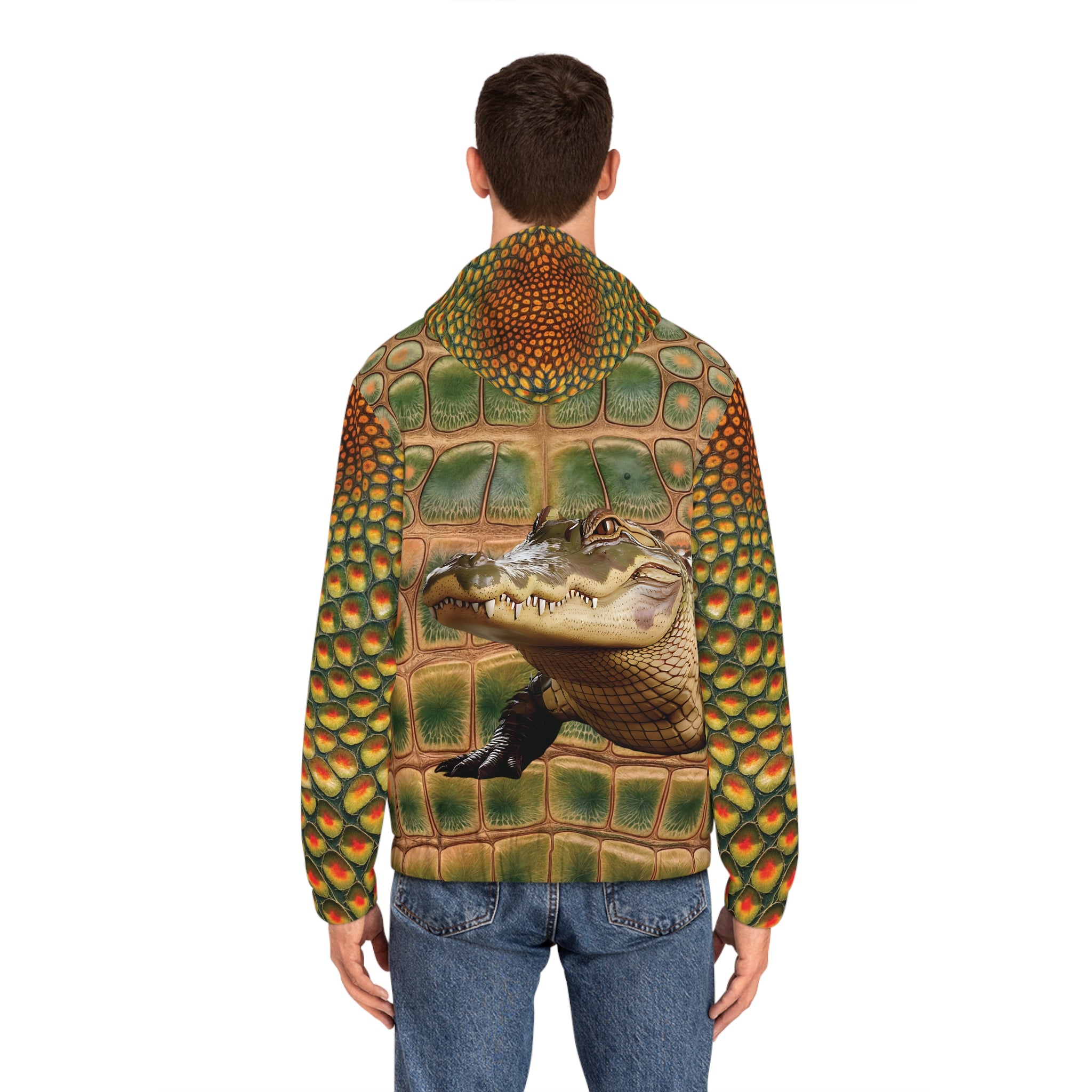 Man's Crocodile Print Hoodie - Angel Body