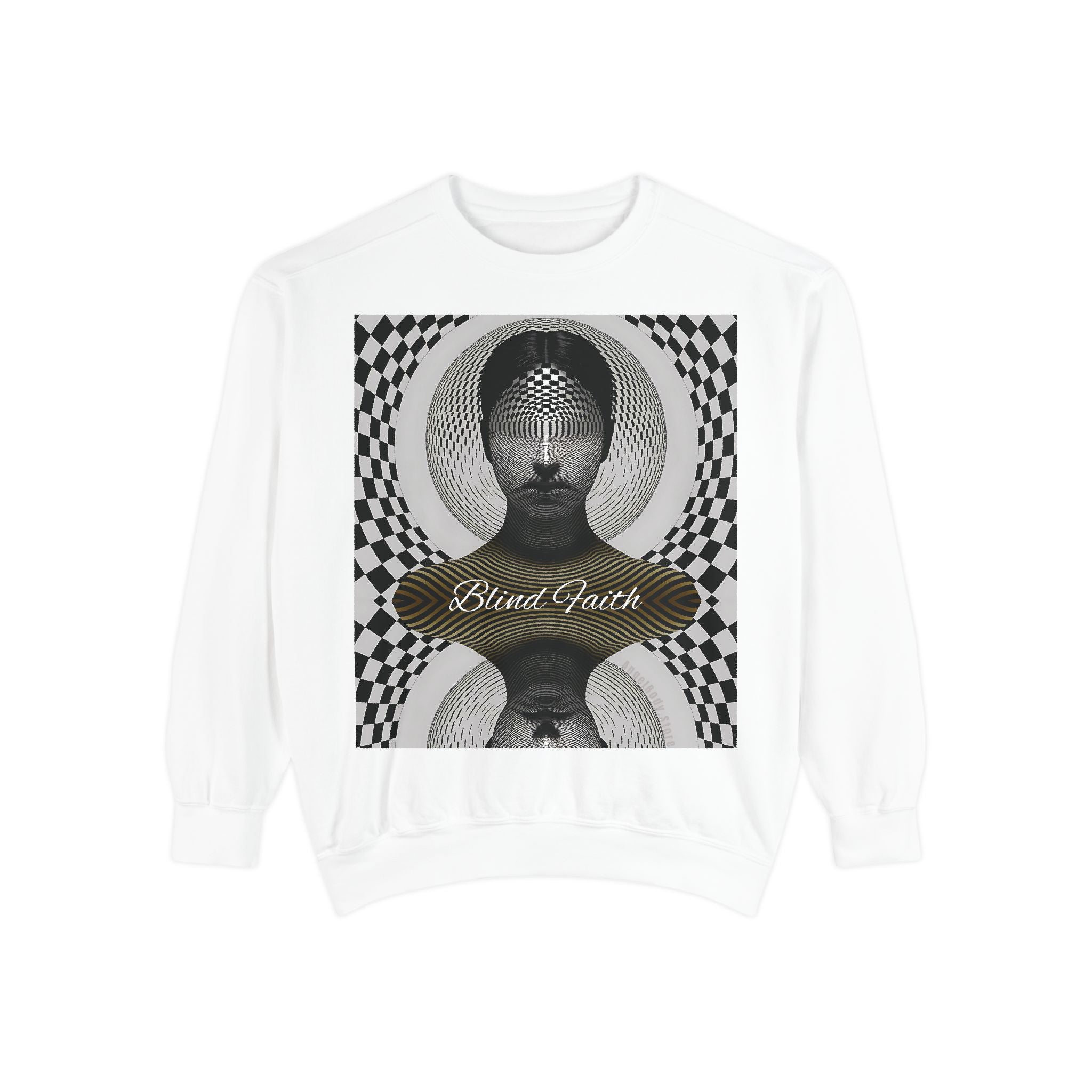 Mystical Mind Sweatshirt - Blind Faith Psychedelic Design for Art Lovers - Angel Body