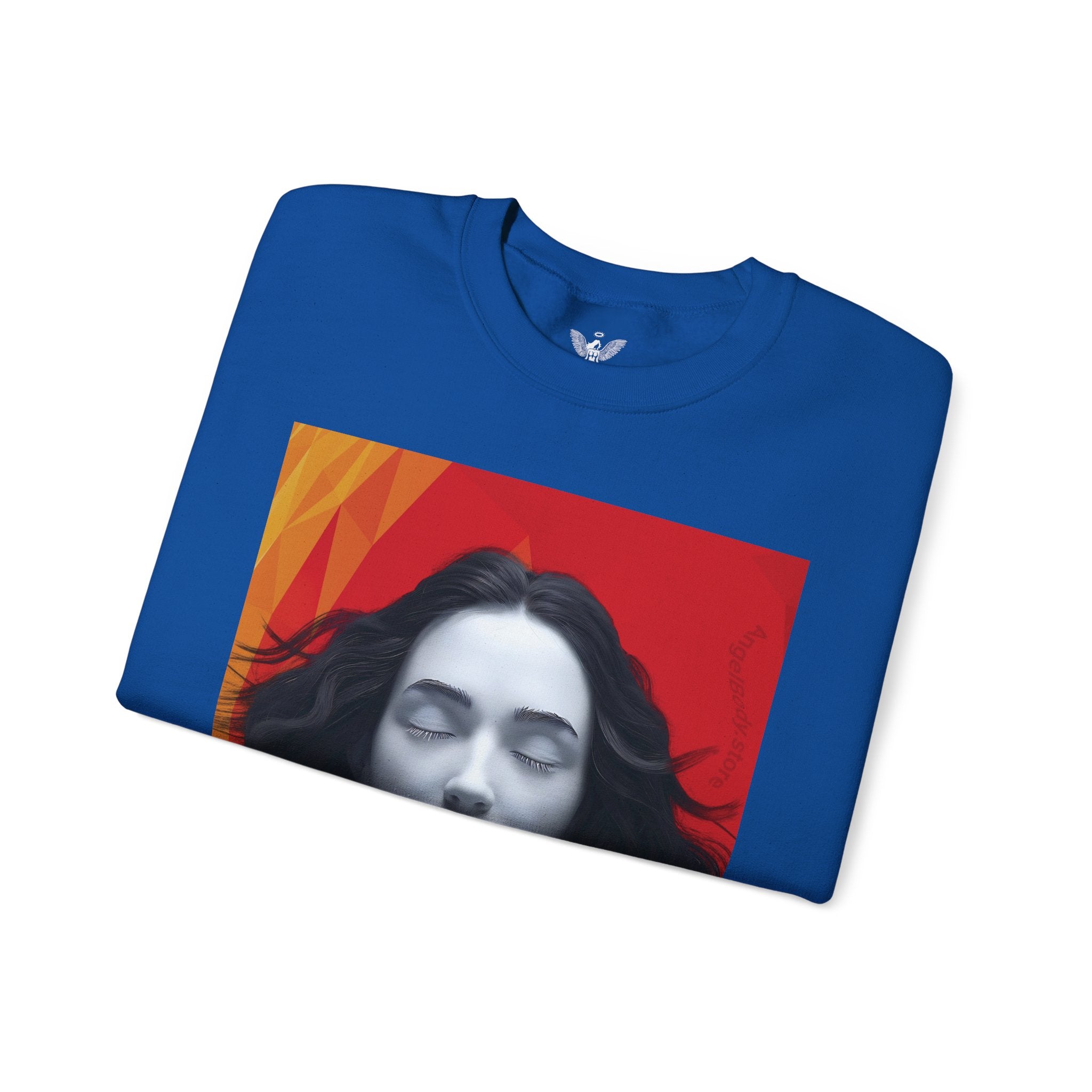 Abstract Art & Floral Sweatshirt - Angel Body