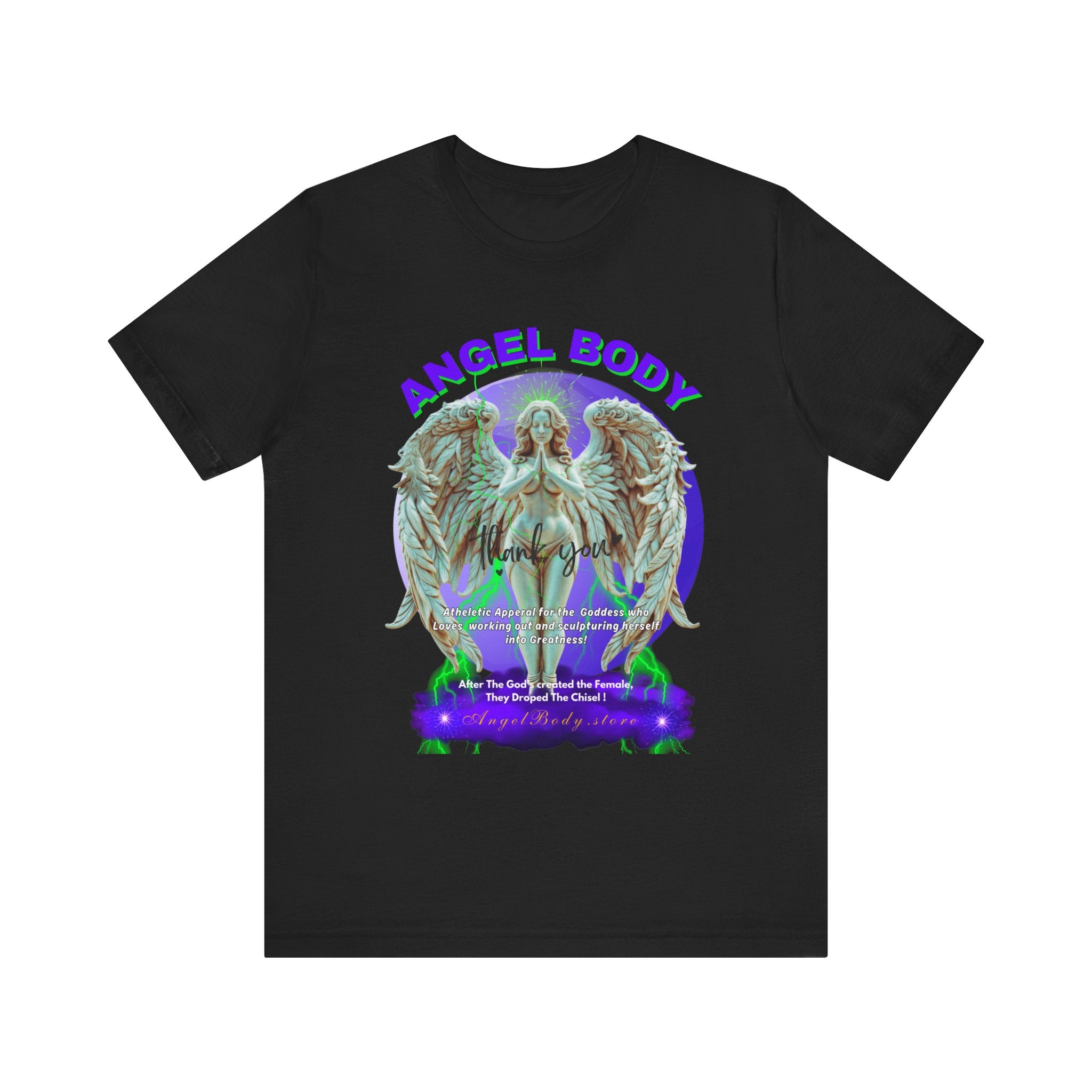 Unisex Jersey Short Sleeve Tee: Guardian Angel Spiritual Warrior 4 - Angel Body