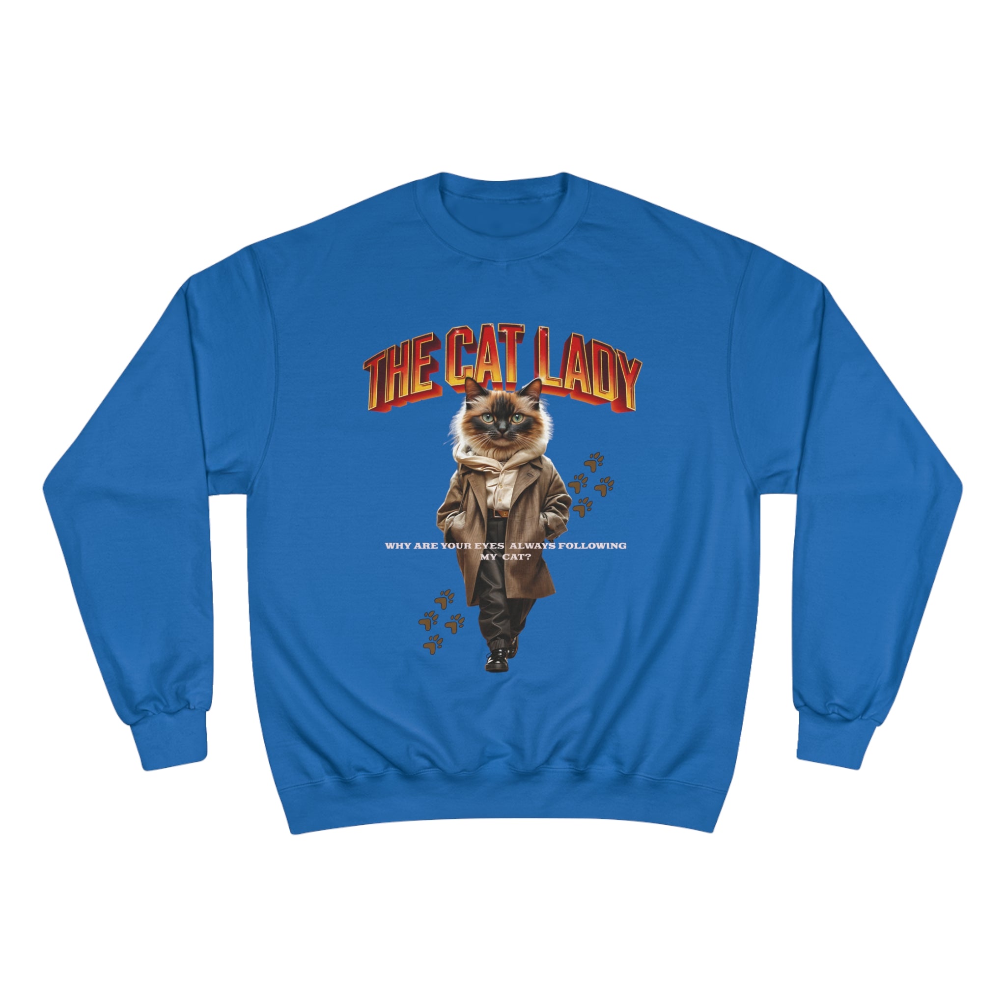 Cat Lady Champion Sweatshirt - Angel Body