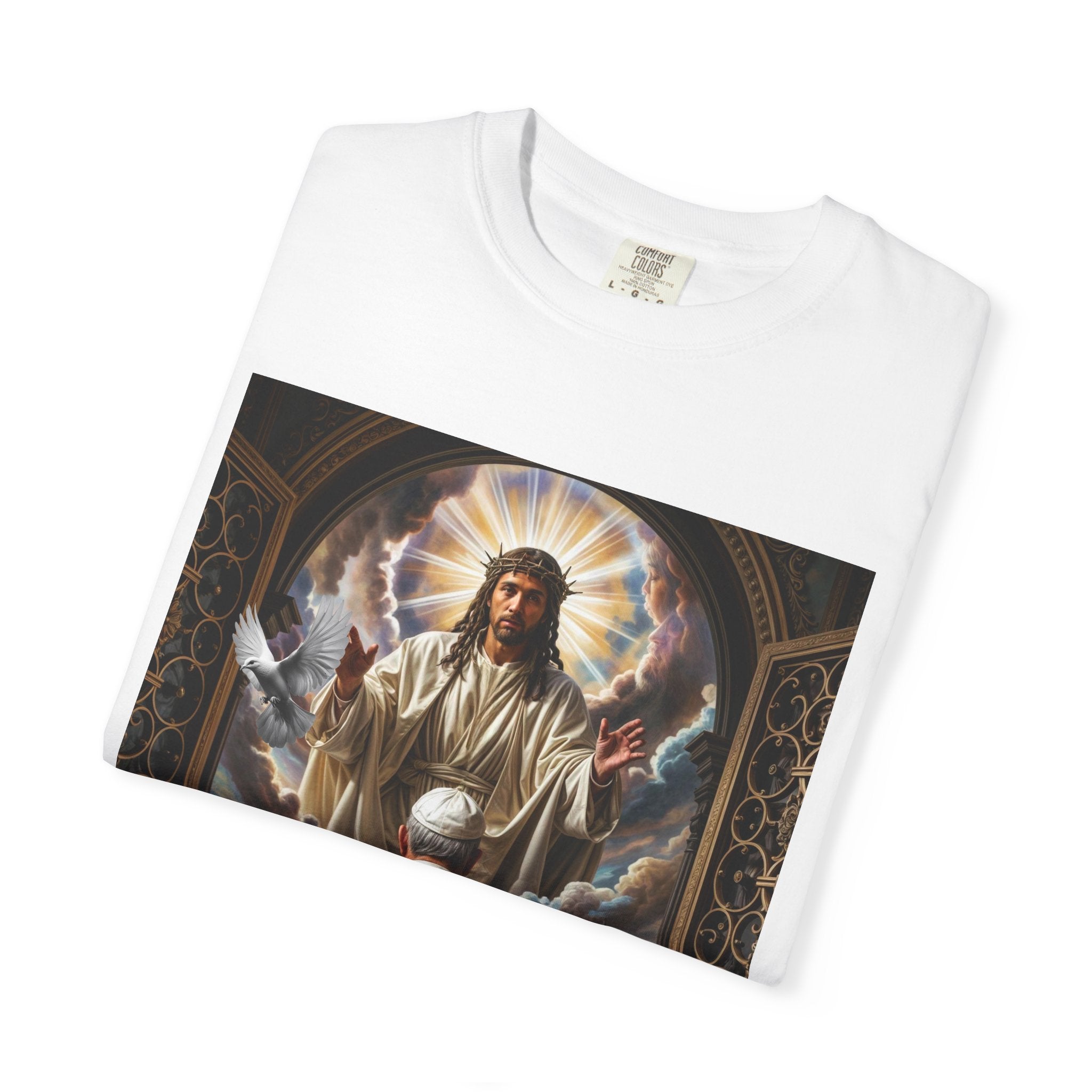 Religious Inspiration T-shirt - Jesus and Pope - Angel Body