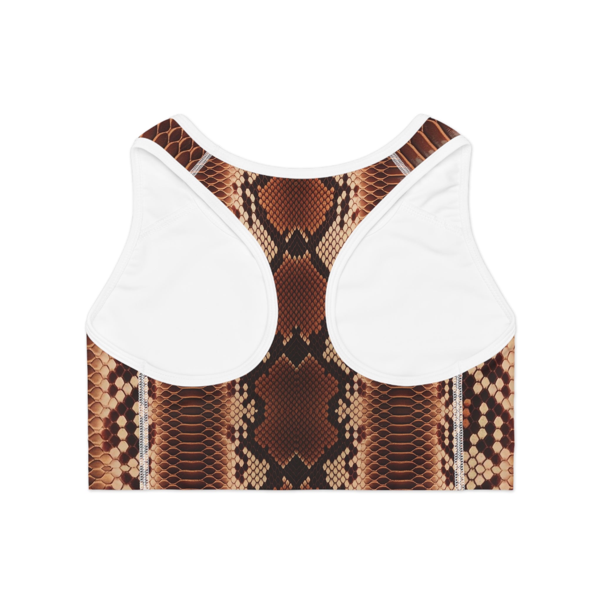 Wild Python Print Sports Bra for Fitness Enthusiasts