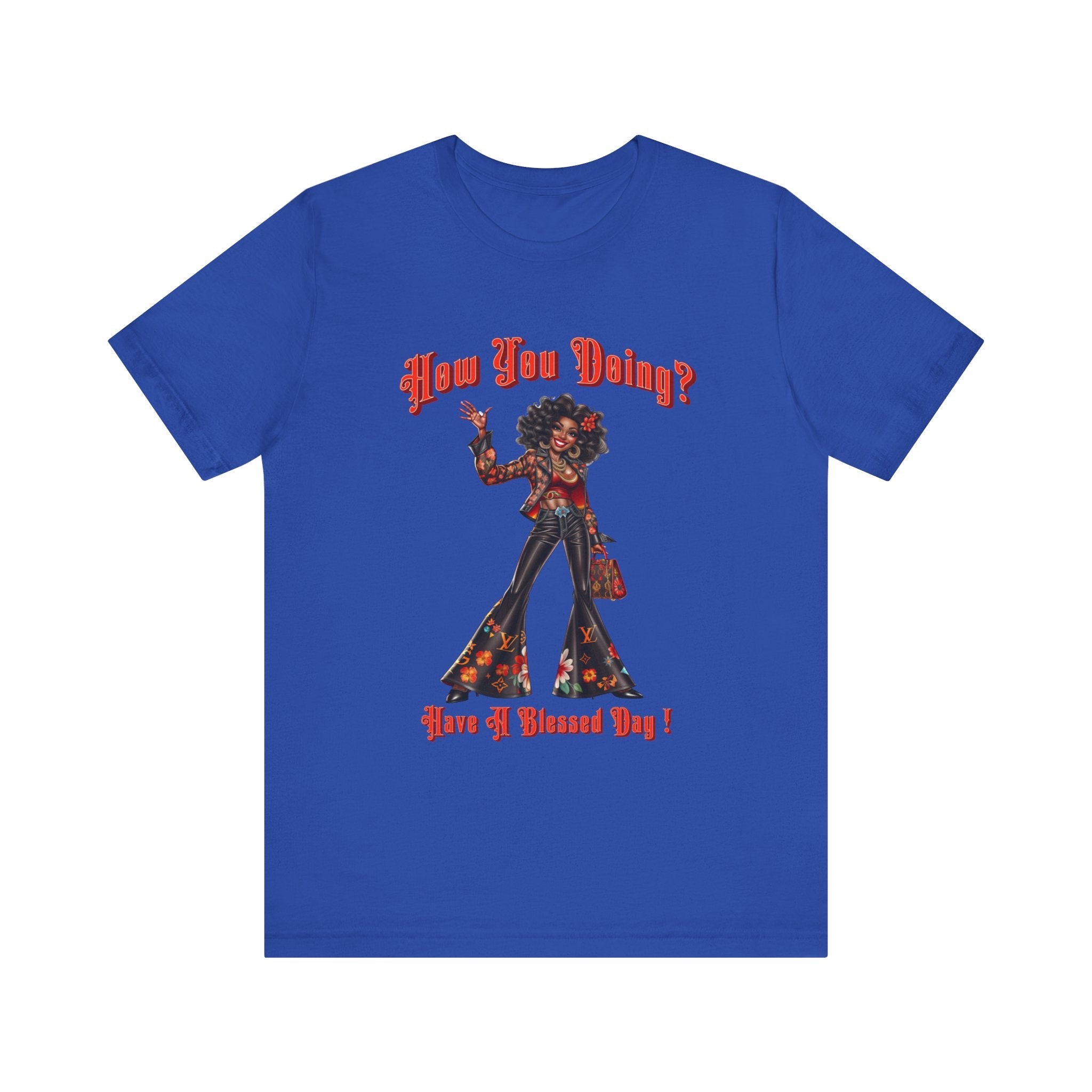 Happy Lady Waving Tee - Angel Body