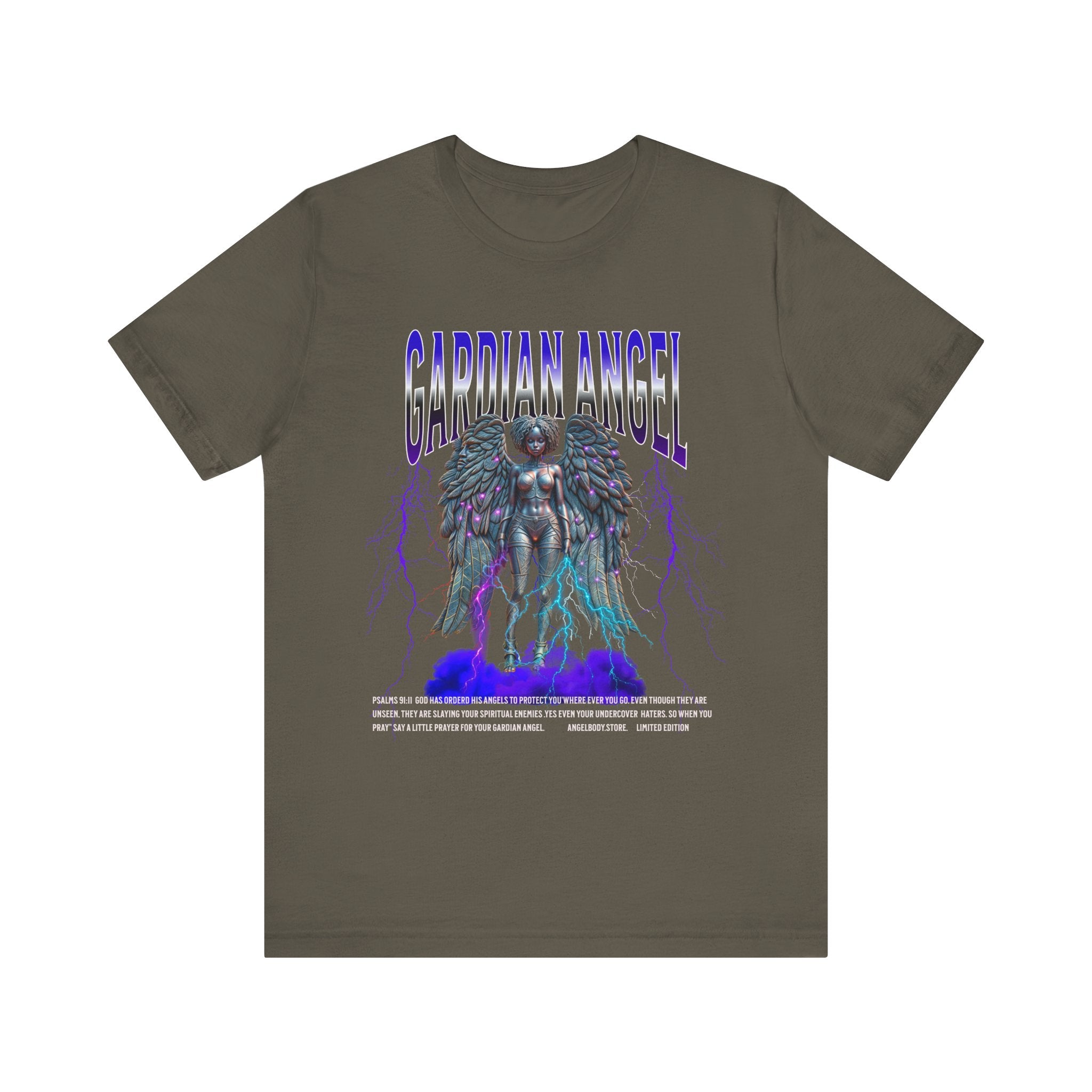 Fun Guardian Angel Graphic Tee - Unisex Short Sleeve T-Shirt for Spirituality Lovers - Angel Body