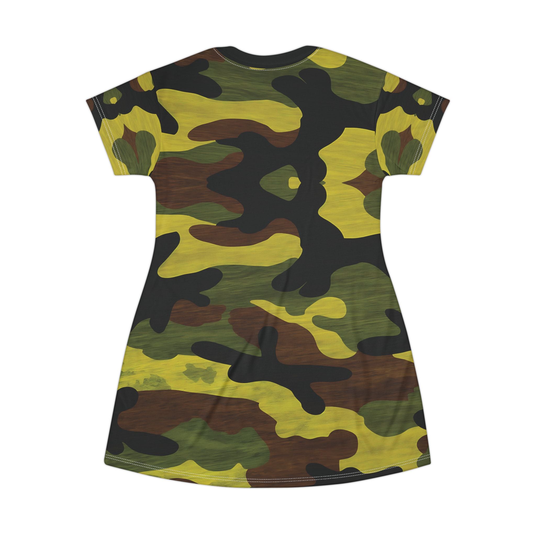 Camouflage T-Shirt Dress for Adventurous Styles - Angel Body