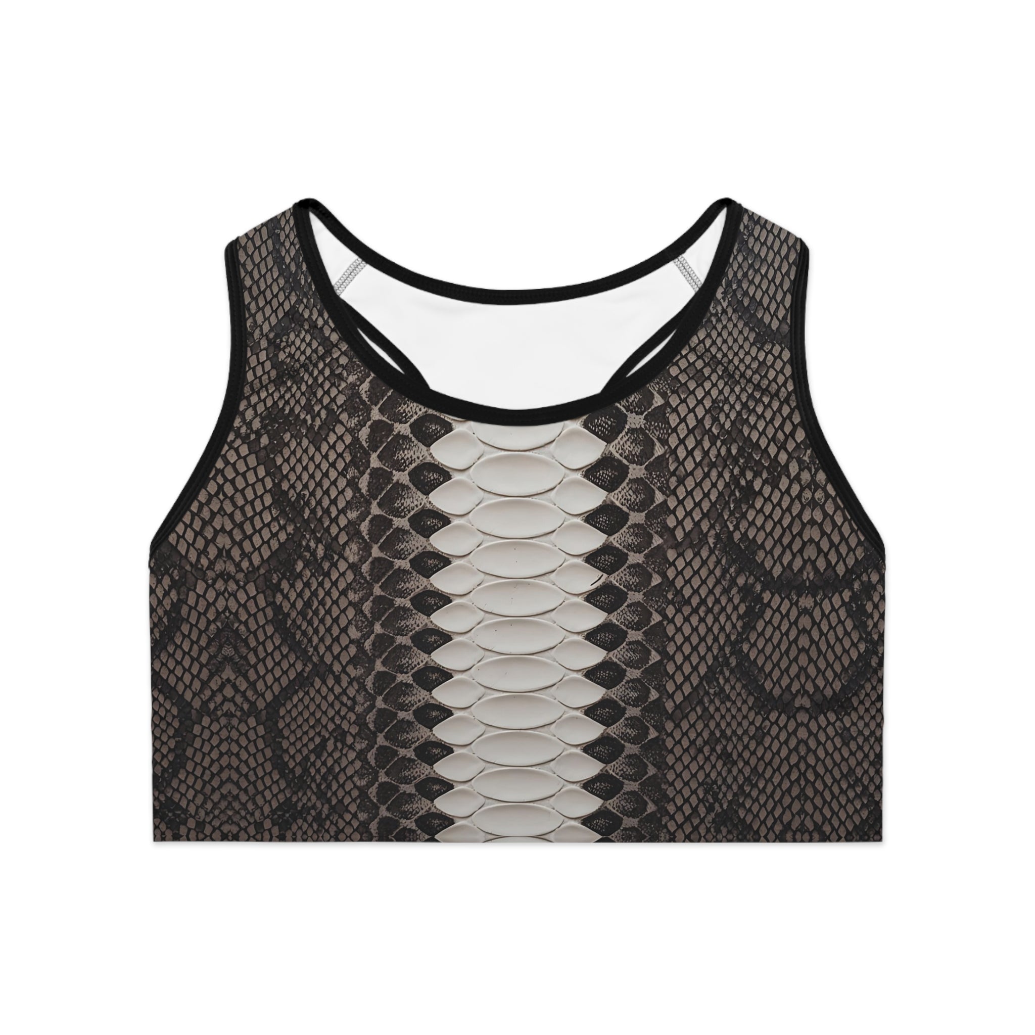 Stylish Snake Skin Sports Bra for Active Women