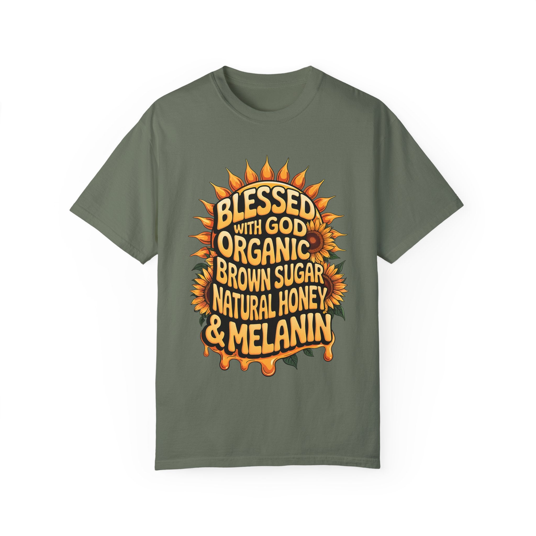 Blessed with God Graphic T-Shirt - Organic Honey & Melanin Design