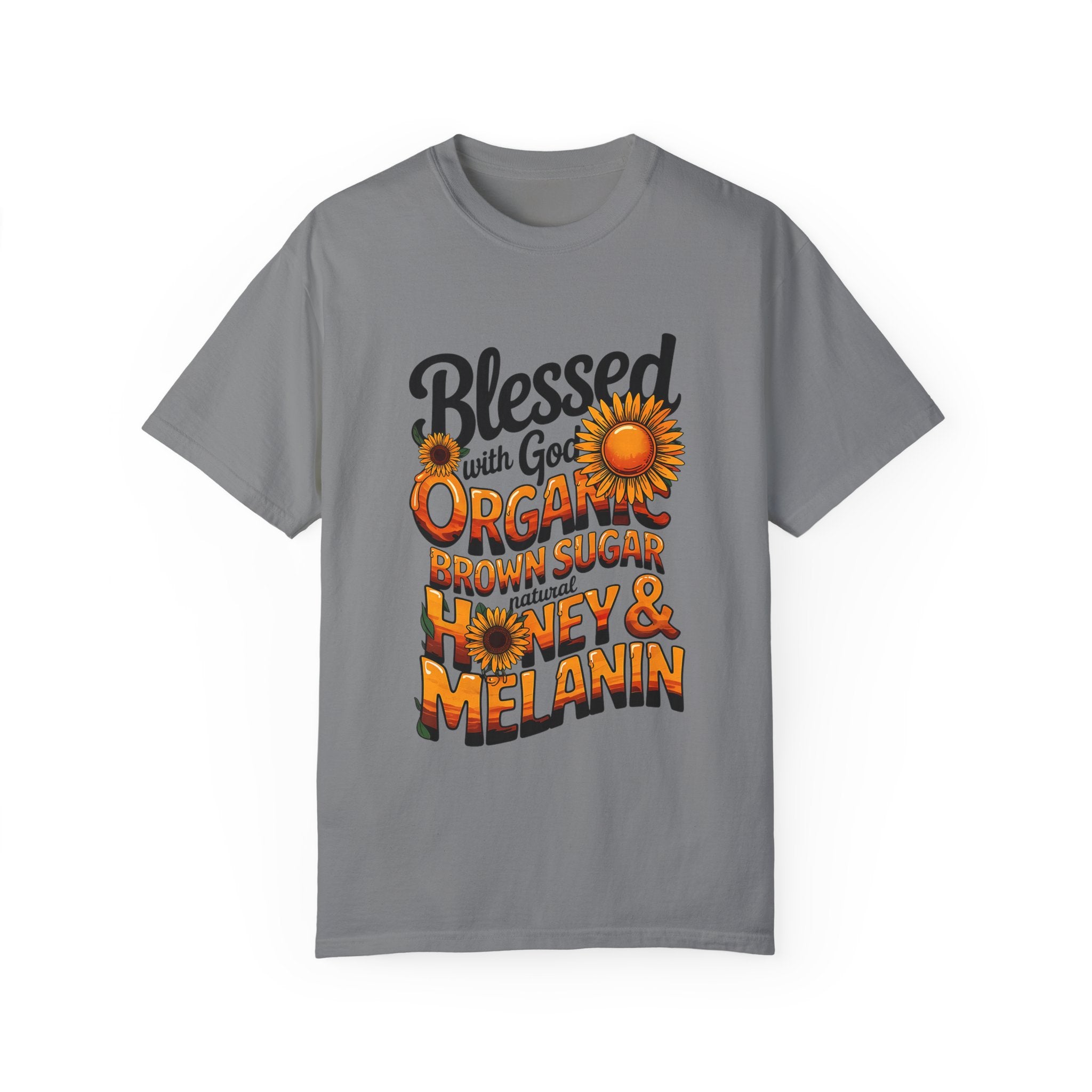 Blessed Organic Honey & Melanin T-Shirt for Positive Vibes