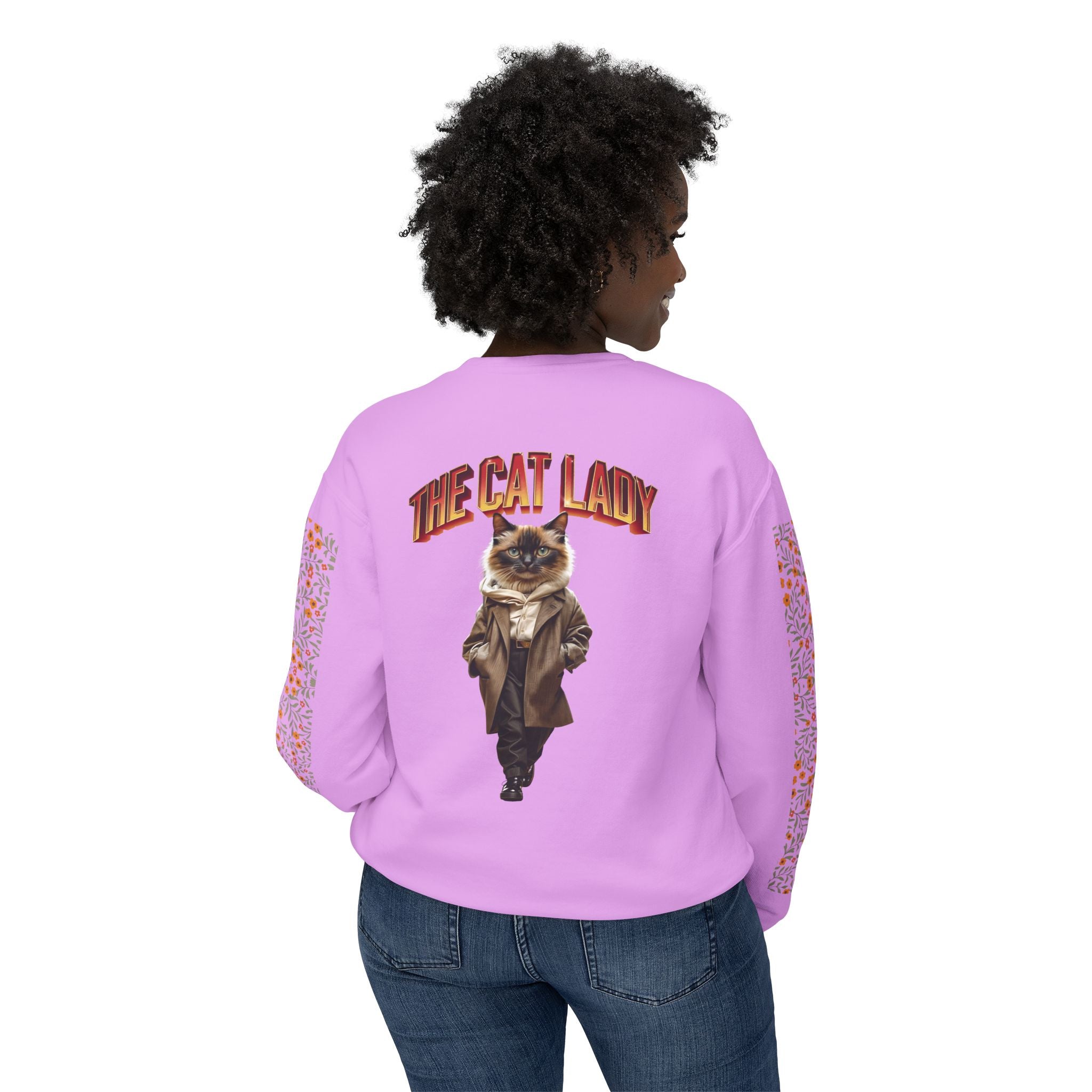Unisex Lightweight Crewneck Sweatshirt - Angel Body