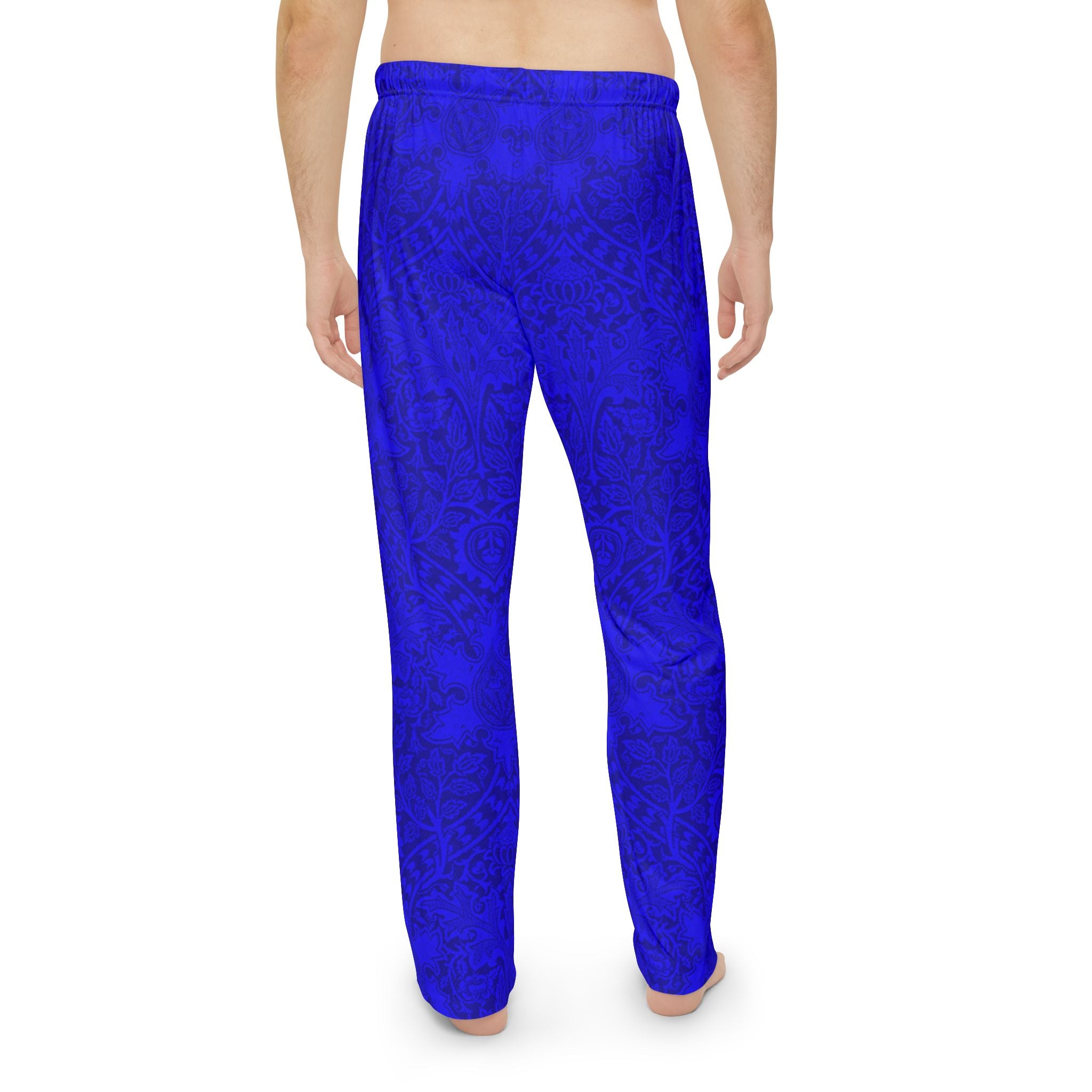 Men's Blue Elegance Pajama Pants - Comfortable Sleepwear for Relaxation - Angel Body