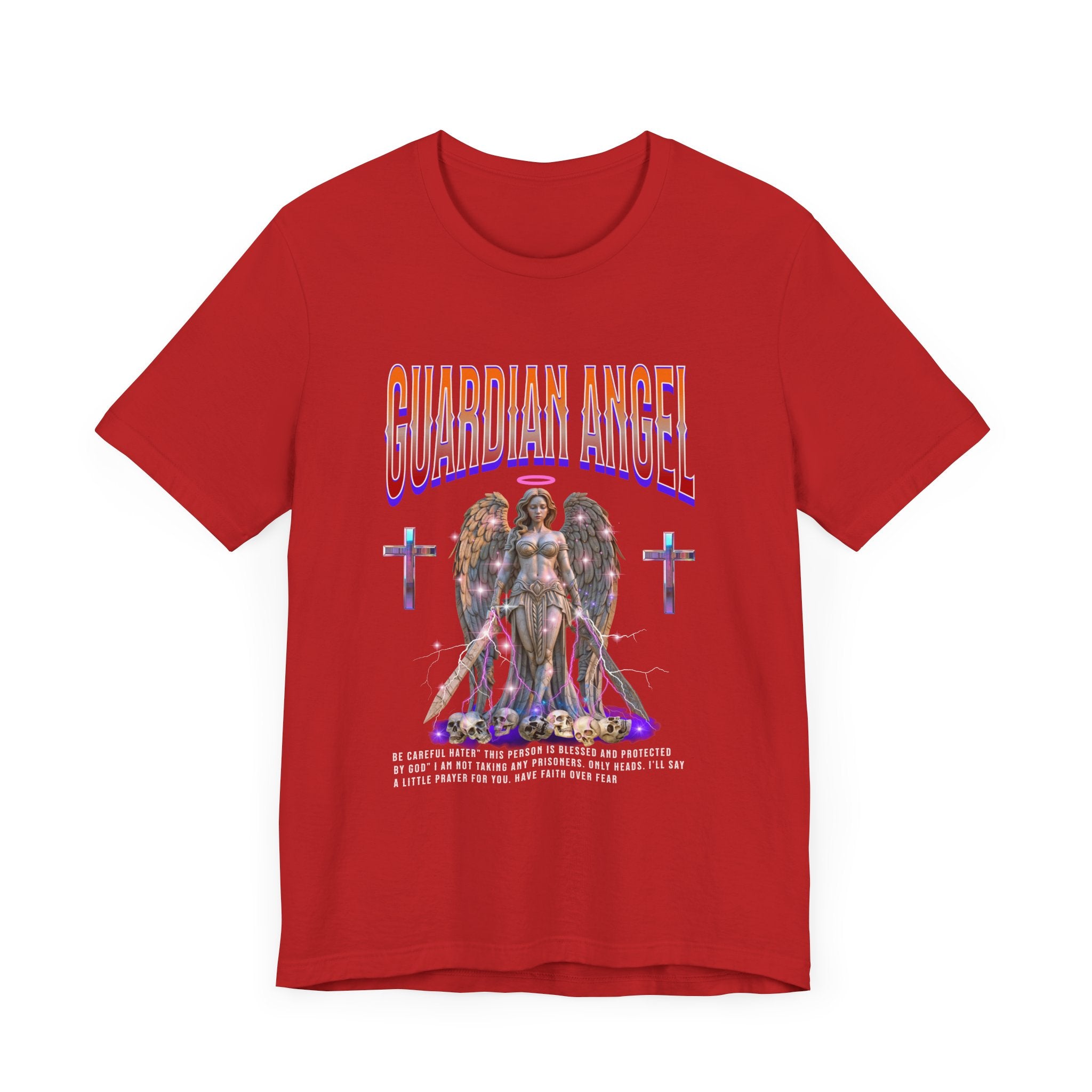 Unisex Jersey Short Sleeve Tee: Fun Guardian Angel Spiritual Warrior - Angel Body