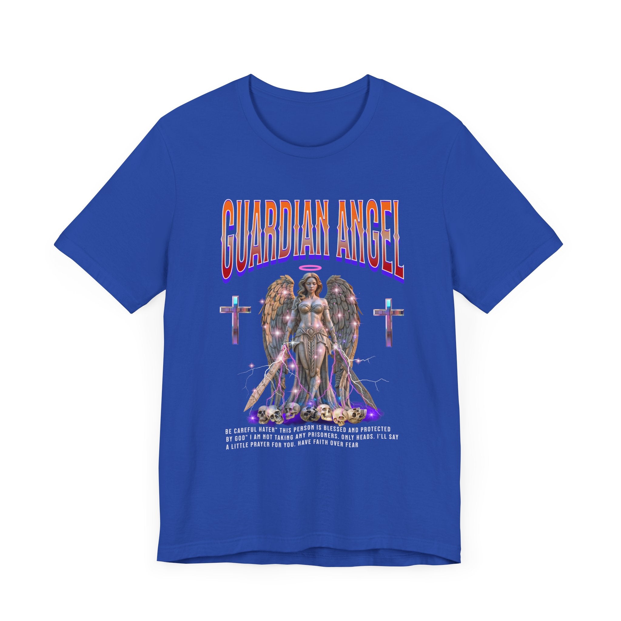 Unisex Jersey Short Sleeve Tee: Guardian Angel Spiritual Warrior and Protector of Blessed Soul's - Angel Body