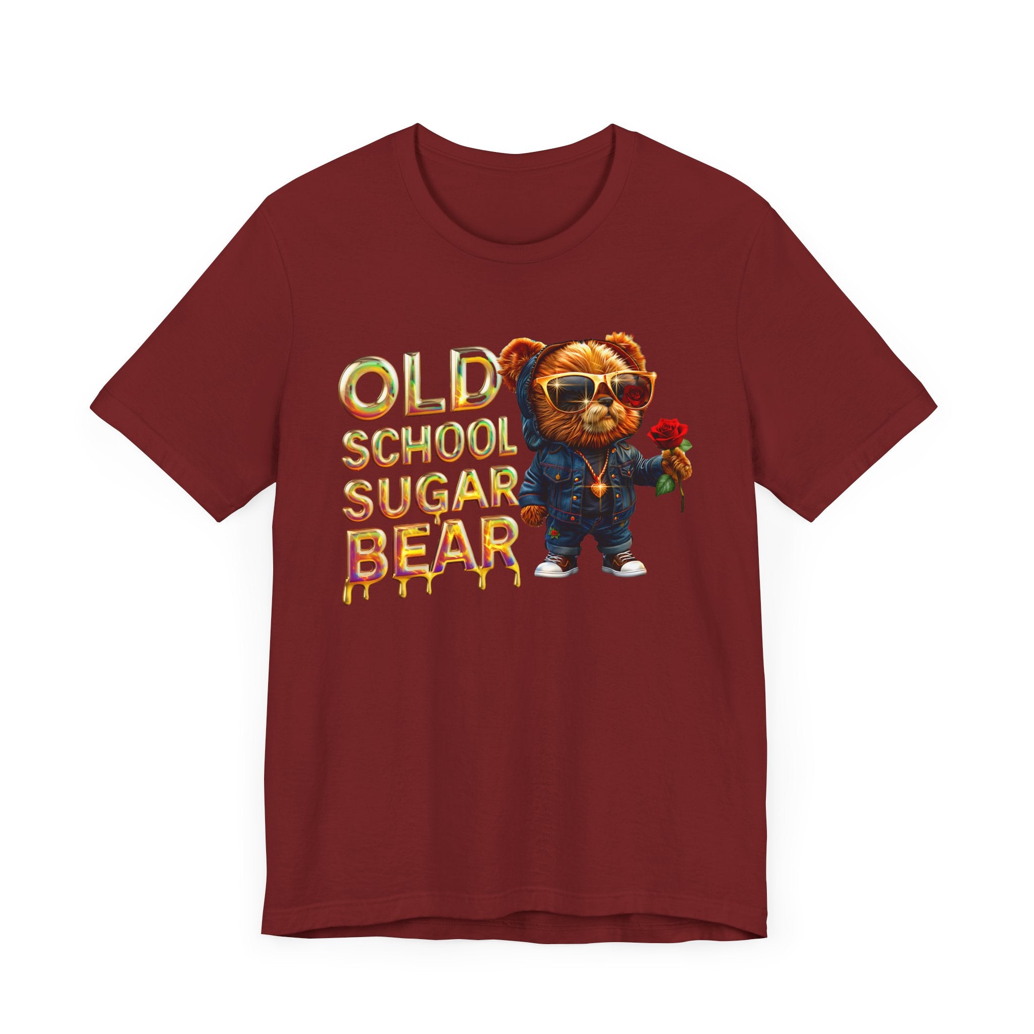 Unisex Jersey Short Sleeve Tee Old school sugar bear - Angel Body