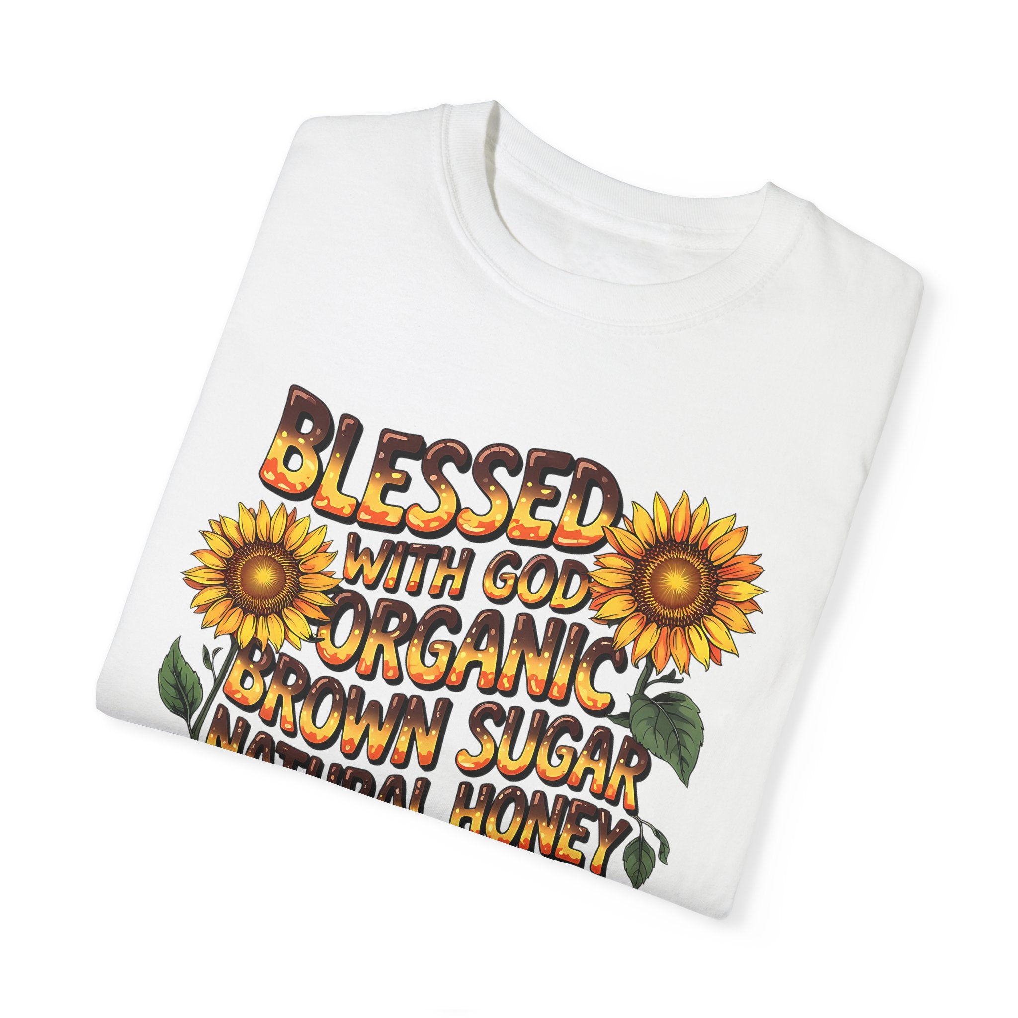 Blessed with God Sunflower T-Shirt - Organic & Melanin Vibe