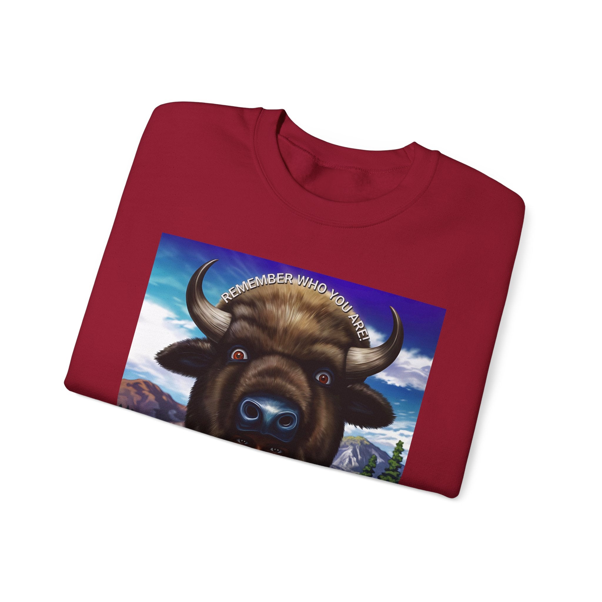 Native American Spirit Crewneck Sweatshirt - Unisex Heavy Blend™ - Angel Body