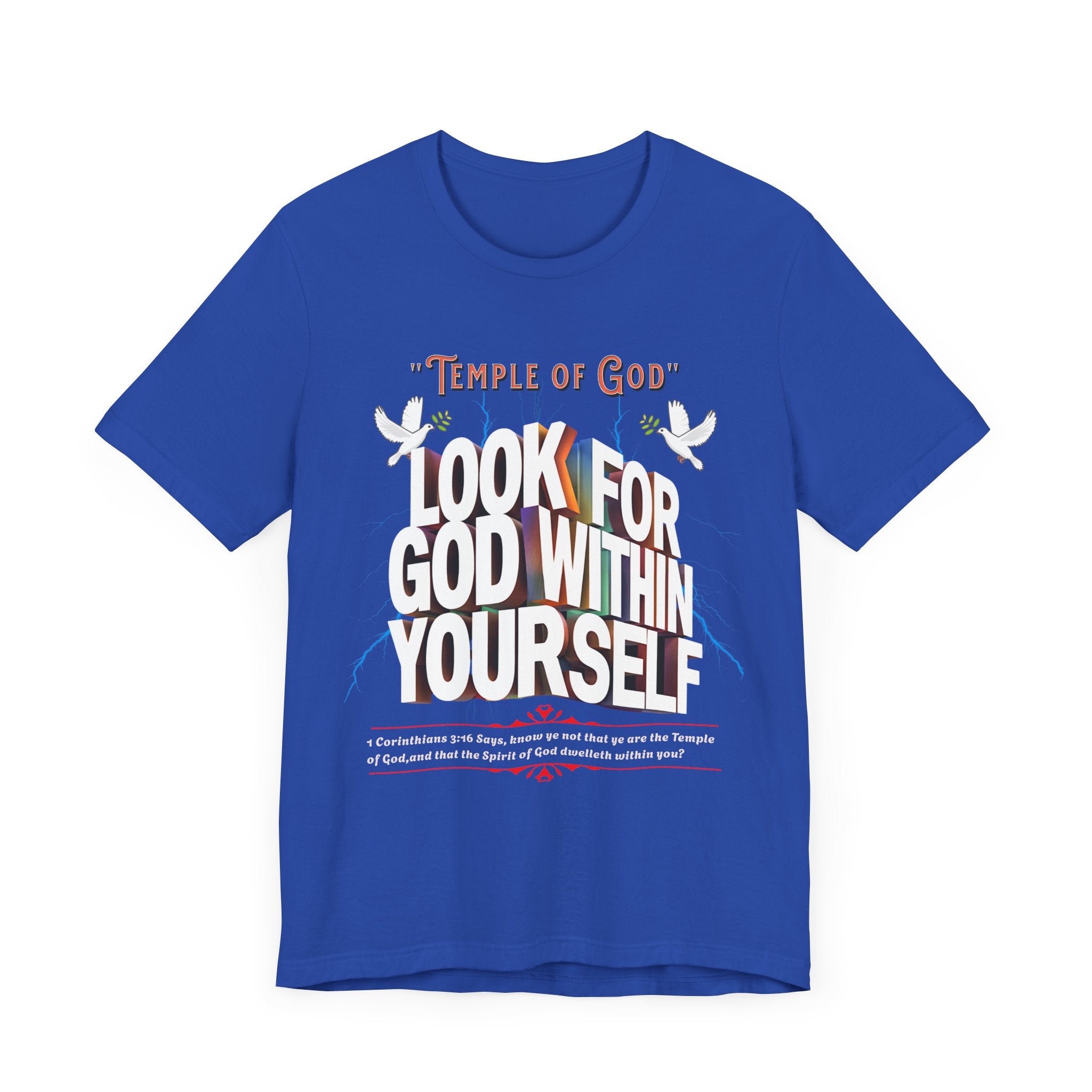 Unisex Jersey Short Sleeve Tee: Temple of God - Angel Body