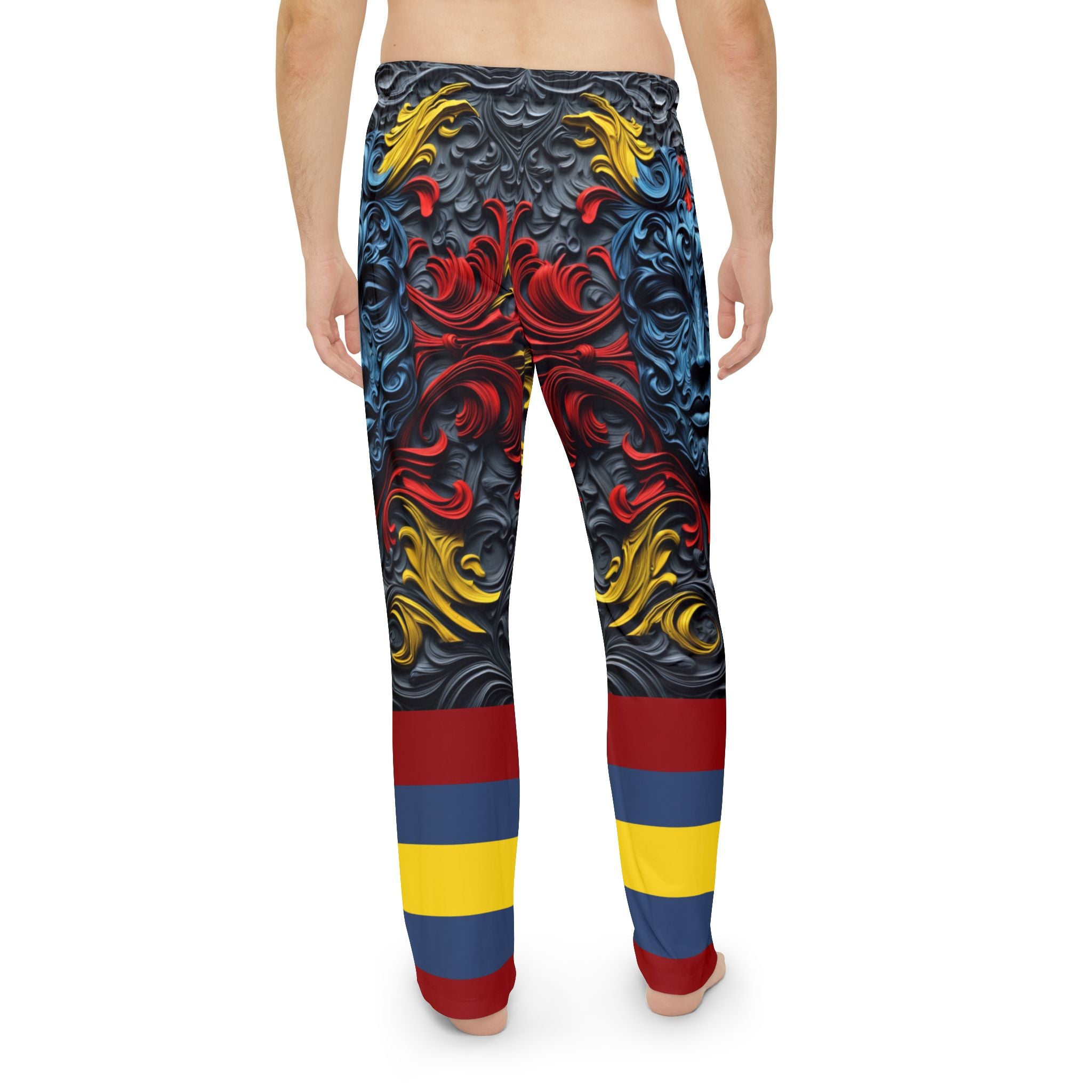 Retro Graphic Pajama Pants - Angel Body
