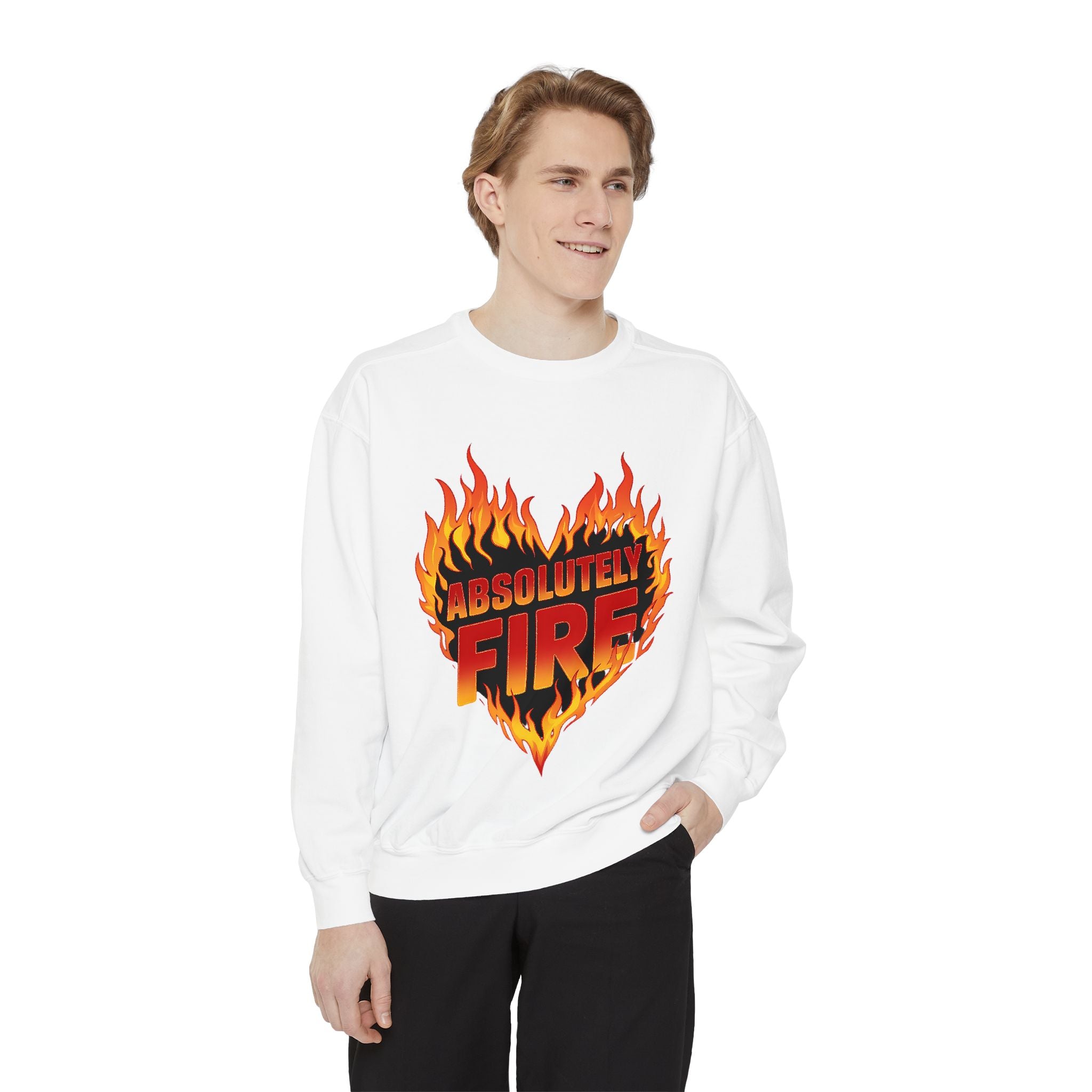 Absolutely Fire Unisex Sweatshirt - Bold Graphic Warmth for Everyday Style